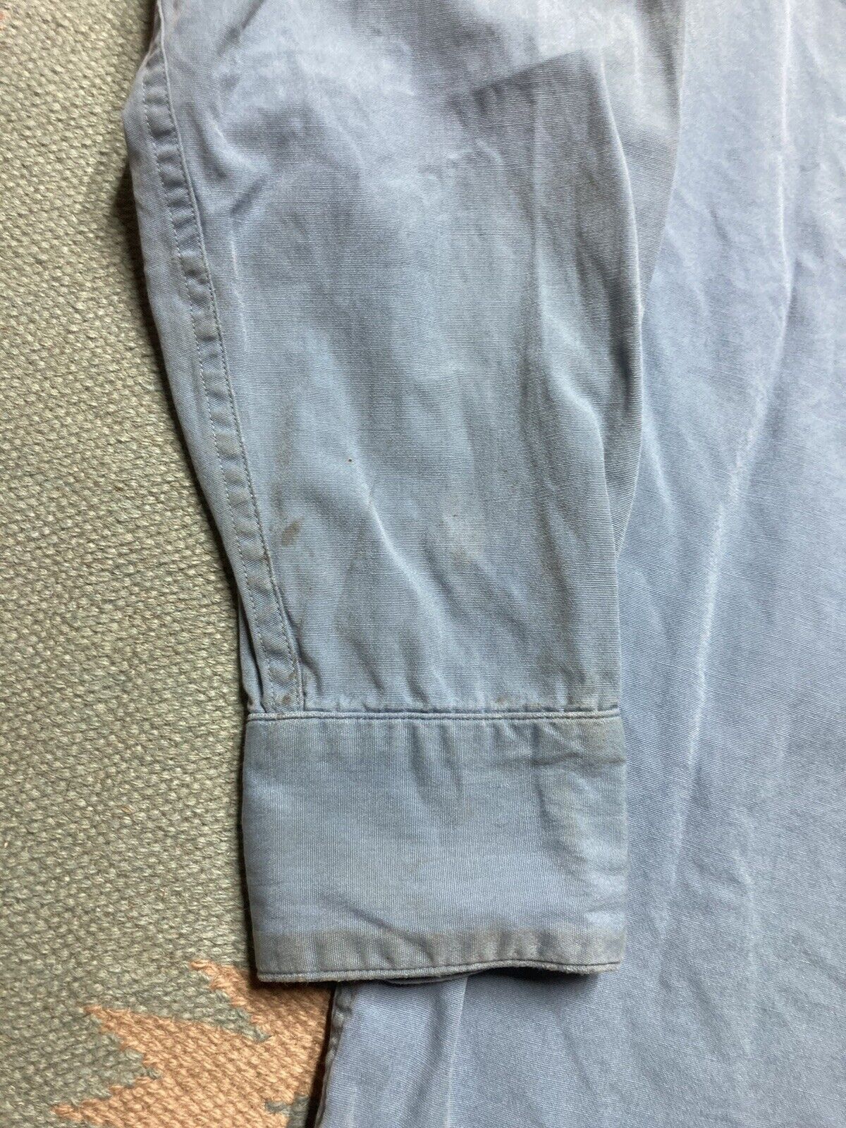 Vintage VTG 1950s work shirt Keeshin transport patch poplin large Size US L / EU 52-54 / 3 - 10 Thumbnail