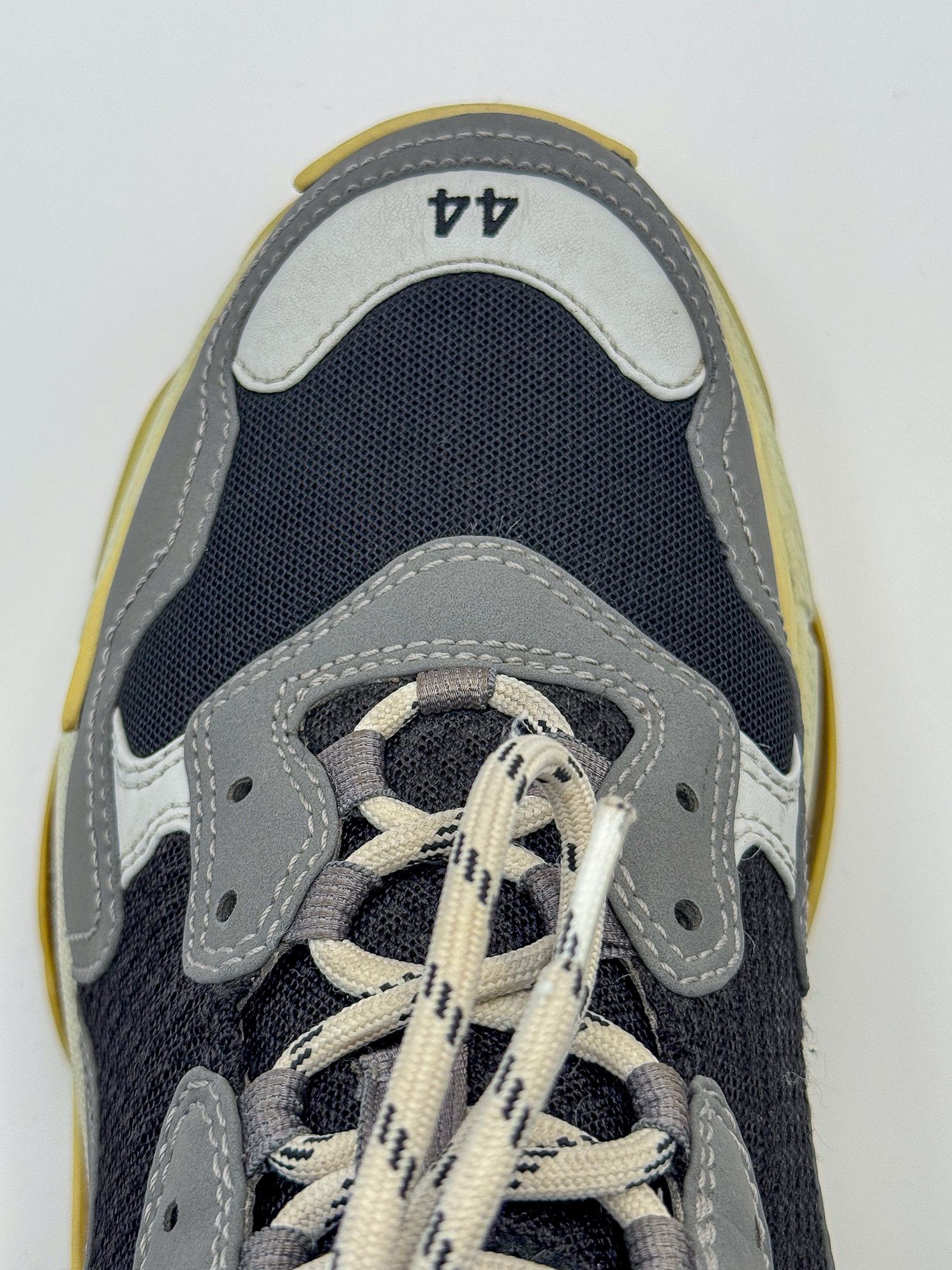 Balenciaga Balenciaga Triple S Gray/Yellow/Black Sneakers Size US 11 / EU 44 - 9 Thumbnail