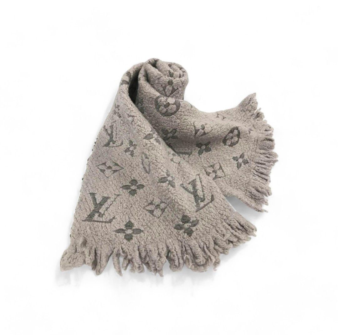 image of Louis Vuitton - Scarf Muffler Logomania Monogram Lv in Beige, Men's