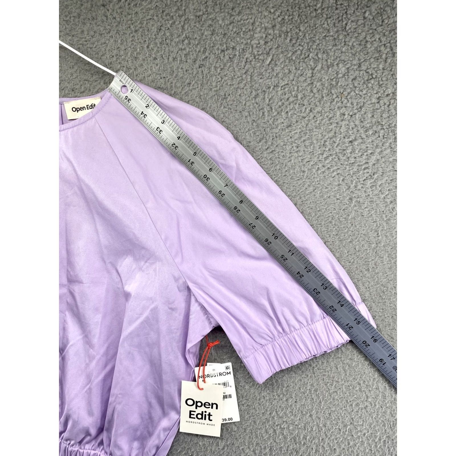 Vintage VINTAGE Open Edit Purple Elastic Crop Short Sleeve Top Womens M NEW Size M / US 6-8 / IT 42-44 - 7 Thumbnail