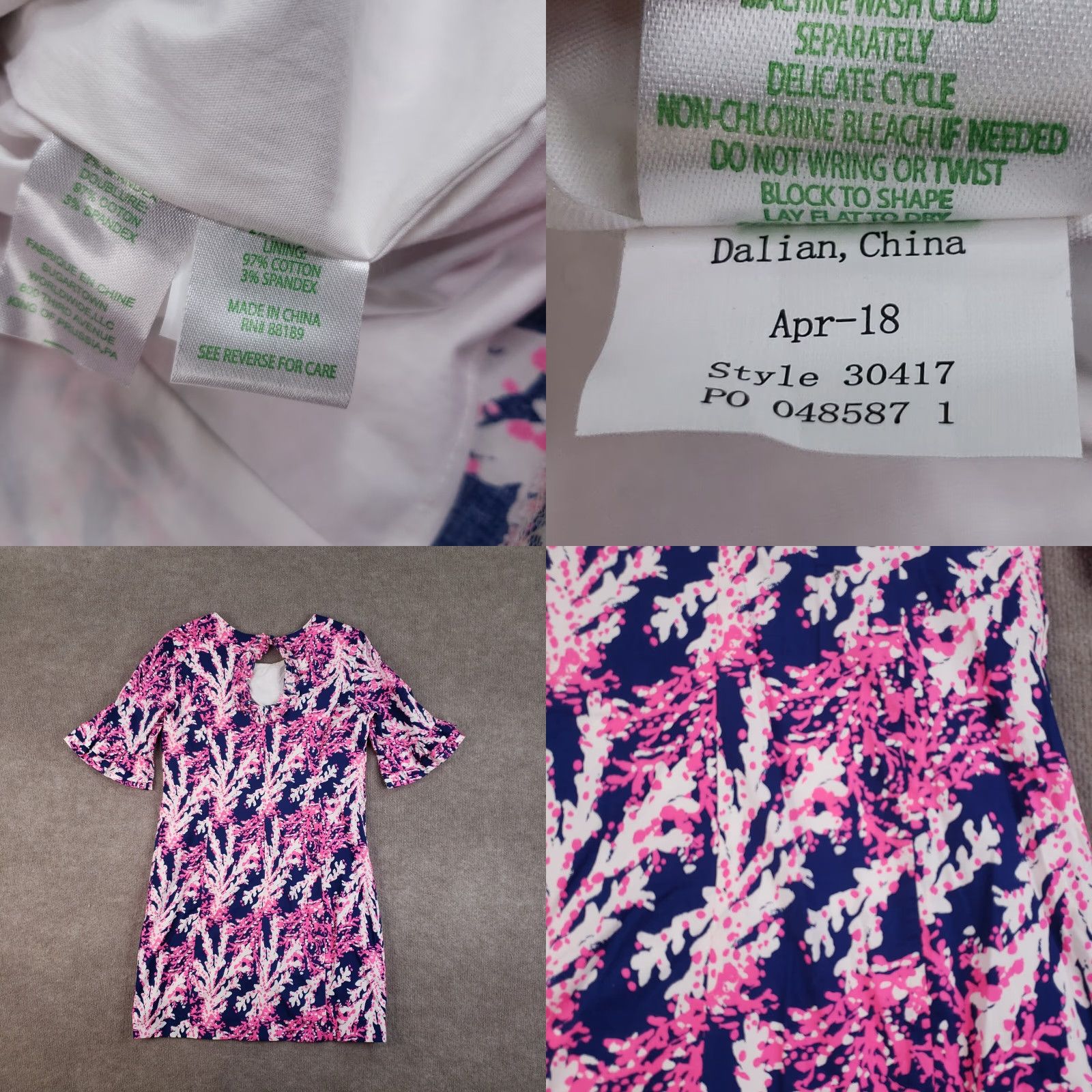 Lilly Pulitzer Lilly Pulitzer Fiesta Dress Womens Size 10 Pink Flare Sleeve Short Shift Size L / US 10 / IT 46 - 8 Thumbnail