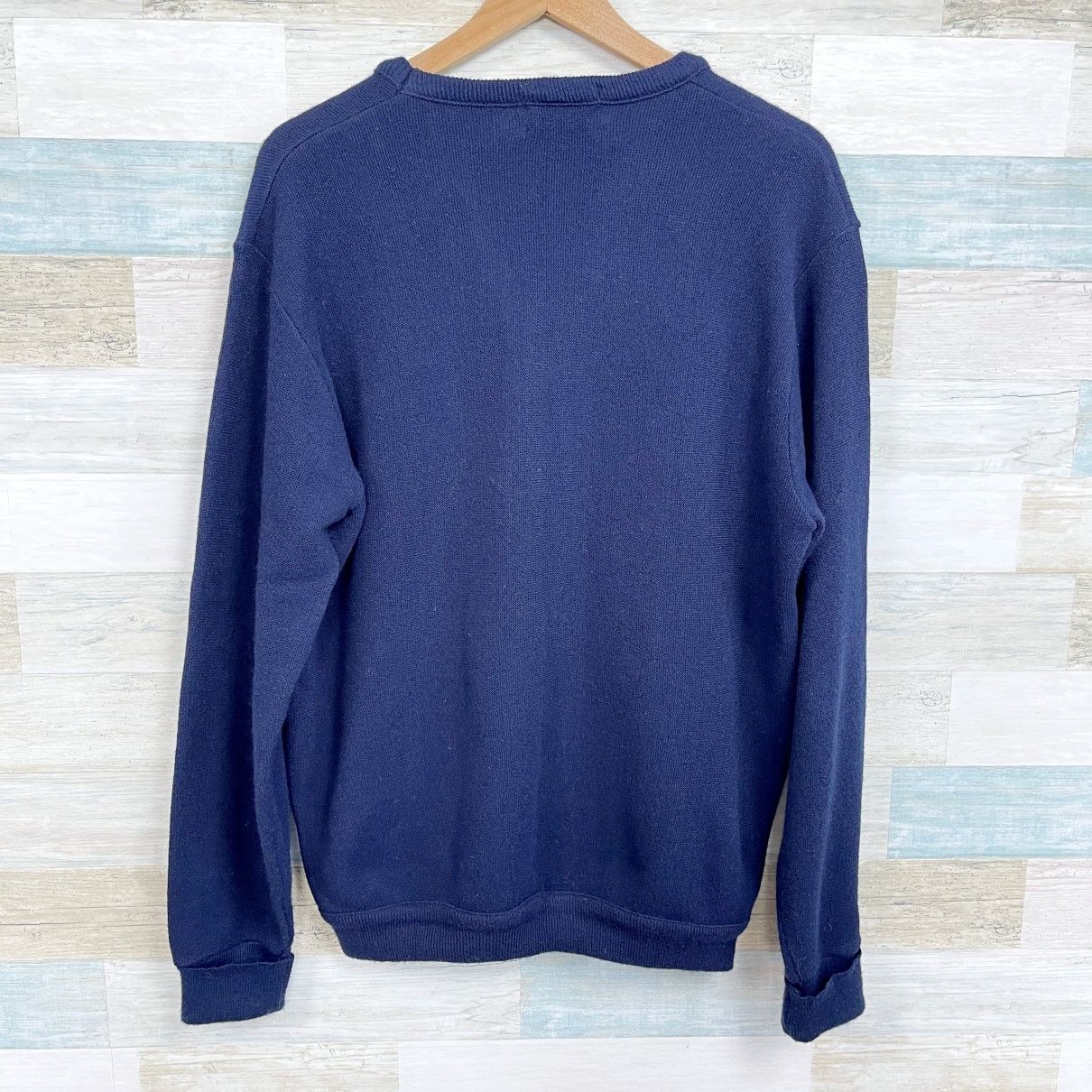 Lacoste × Vintage IZOD Lacoste Vintage Orlon Acrylic Sweater Navy Blue Mens L Size US L / EU 52-54 / 3 - 4 Thumbnail