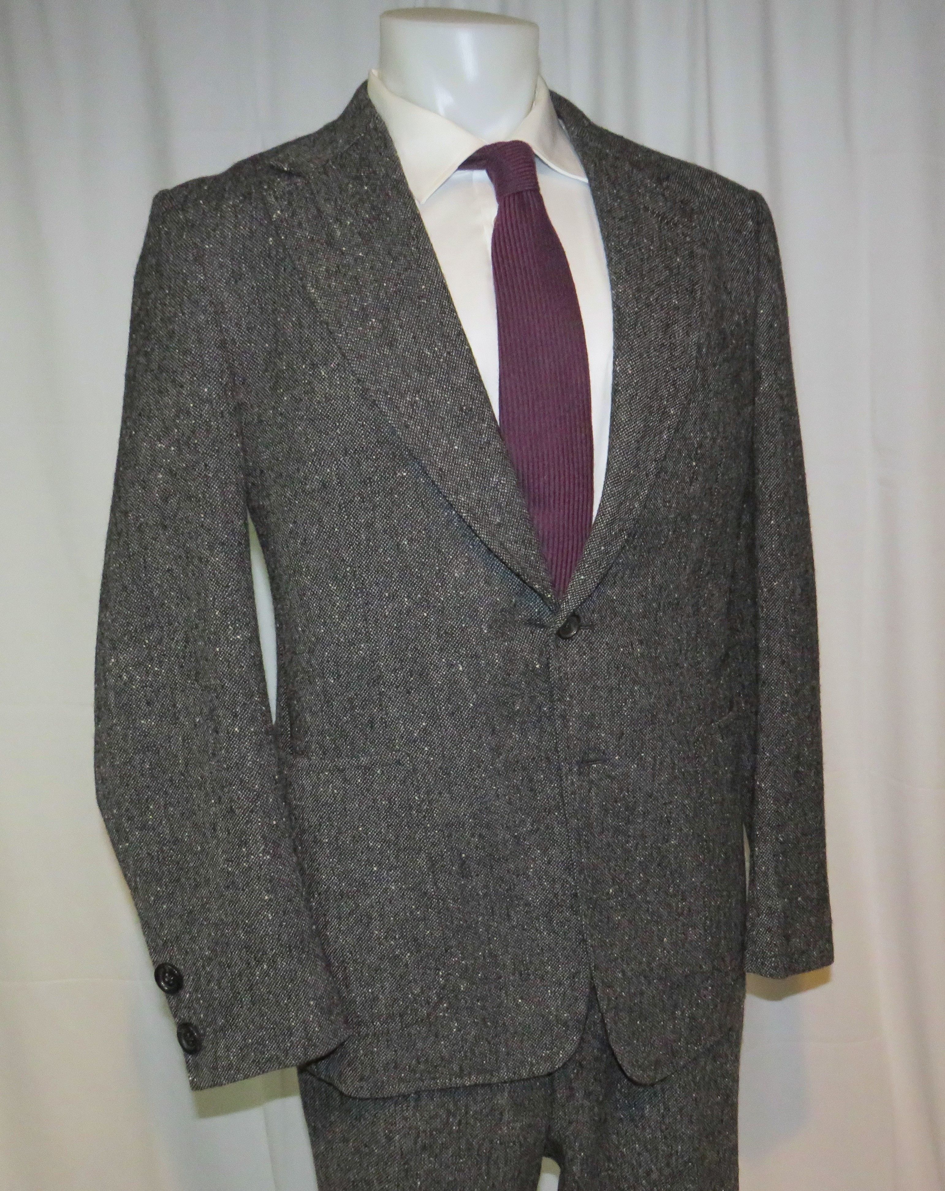 Tom Ford Current Gray Donegal Tweed Two Button Suit 44R Size 44R - 9 Thumbnail