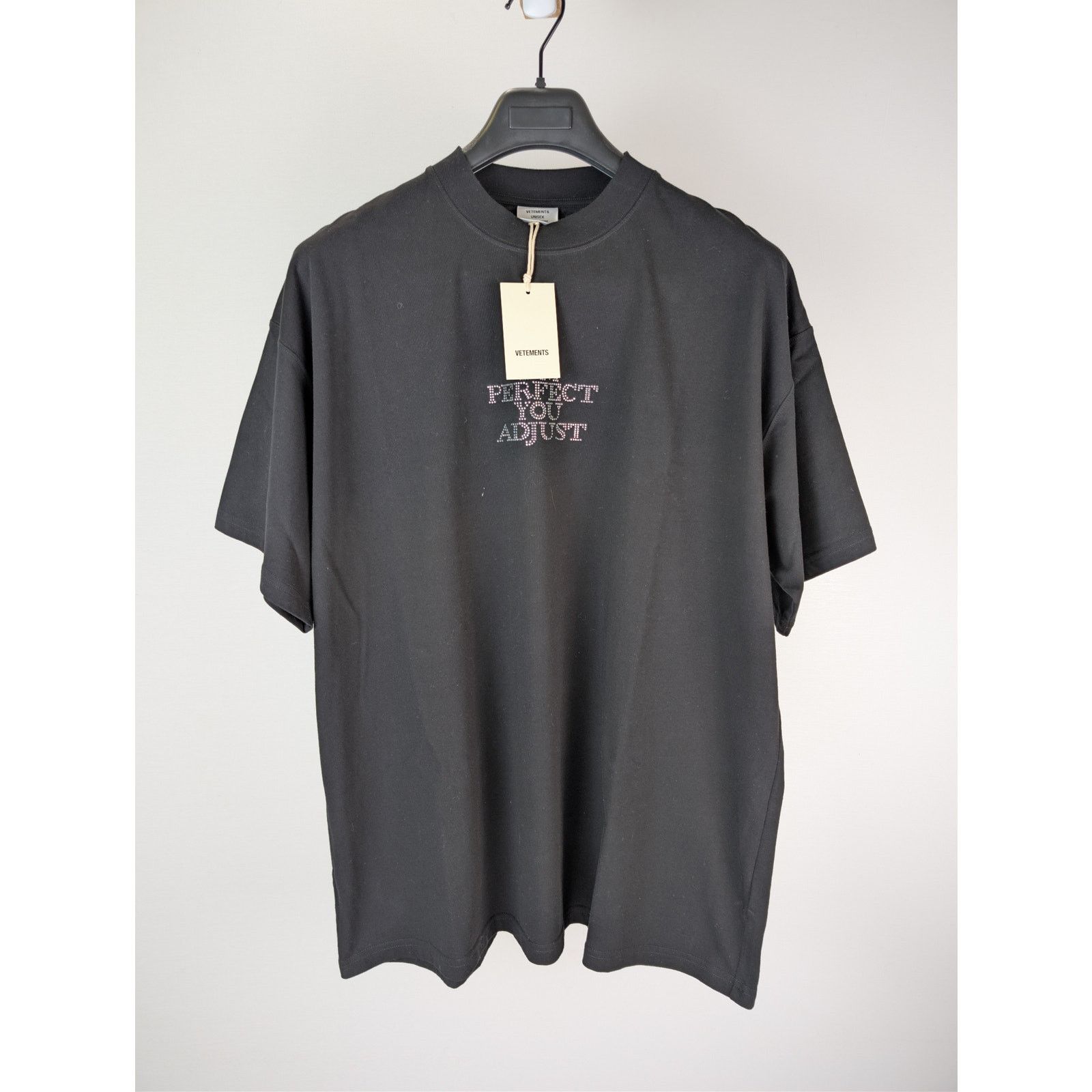 Bottega Veneta o1rshd1 Vetements Cotton T-Shirt in Black Size US M / EU 48-50 / 2 - 2 Thumbnail