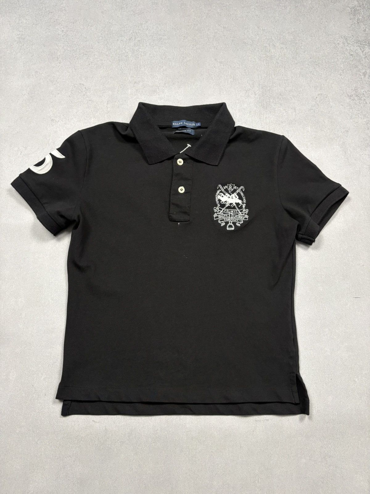 Polo Ralph Lauren Polo Ralph Lauren Custom Fit Polo Shirt Pony Spellout Logo L Size L / US 10 / IT 46 - 2 Thumbnail