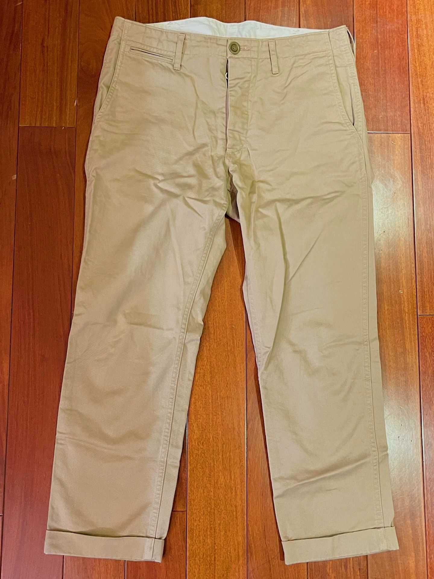 Visvim VISVIM High Water Chino Pants Beige Size US 34 / EU 50 - 1 Thumbnail