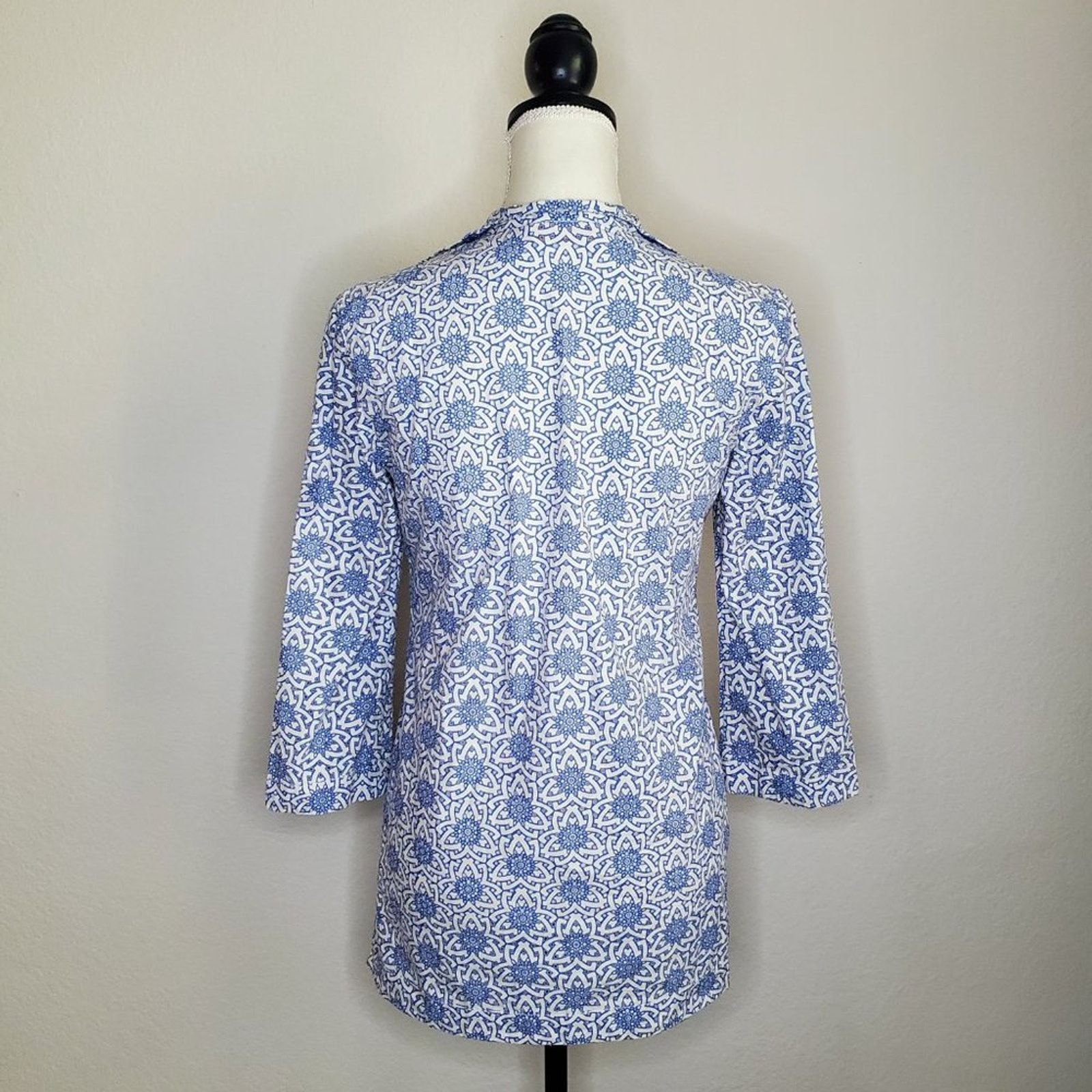 Tory Burch Tory Burch Gretchen Eyelet Tunic Top 2 Size XS / US 0-2 / IT 36-38 - 3 Thumbnail