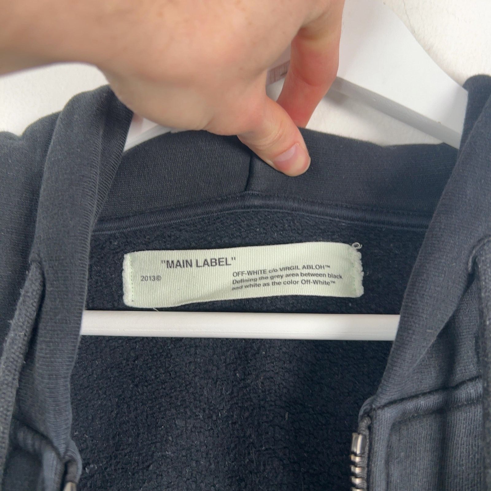 Off-White Off-White 'Mirror' Multi Graphic Zip-Up Hoodie Size US M / EU 48-50 / 2 - 3 Thumbnail