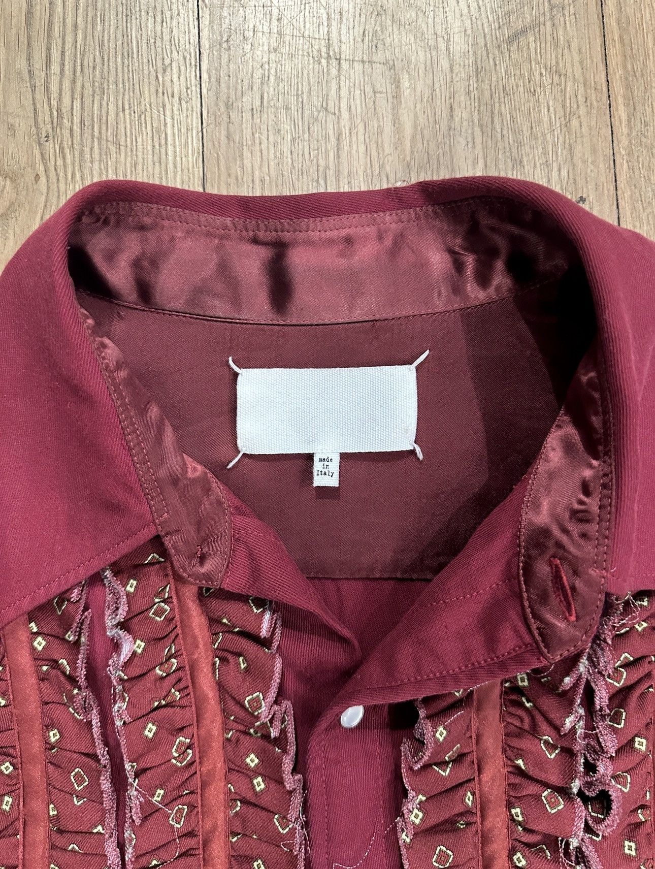 Maison Margiela Maison Margiela FW23 Shredded Scarf Shirt (Showroom Sample) Size US L / EU 52-54 / 3 - 7 Thumbnail