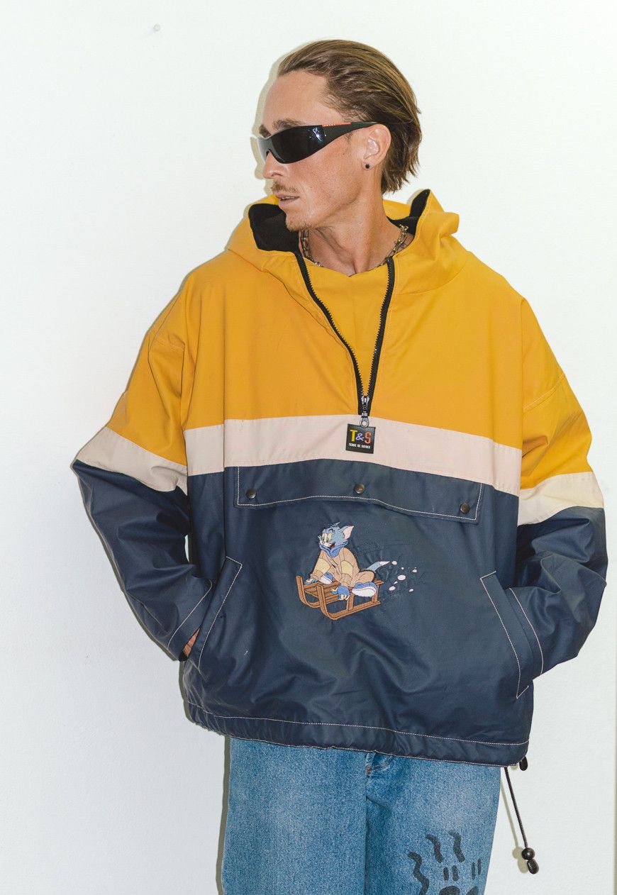 Vintage Collectible Rare Embroidered Tom and Jerry 90s Parka Jacket Size US XL / EU 56 / 4 - 2 Thumbnail