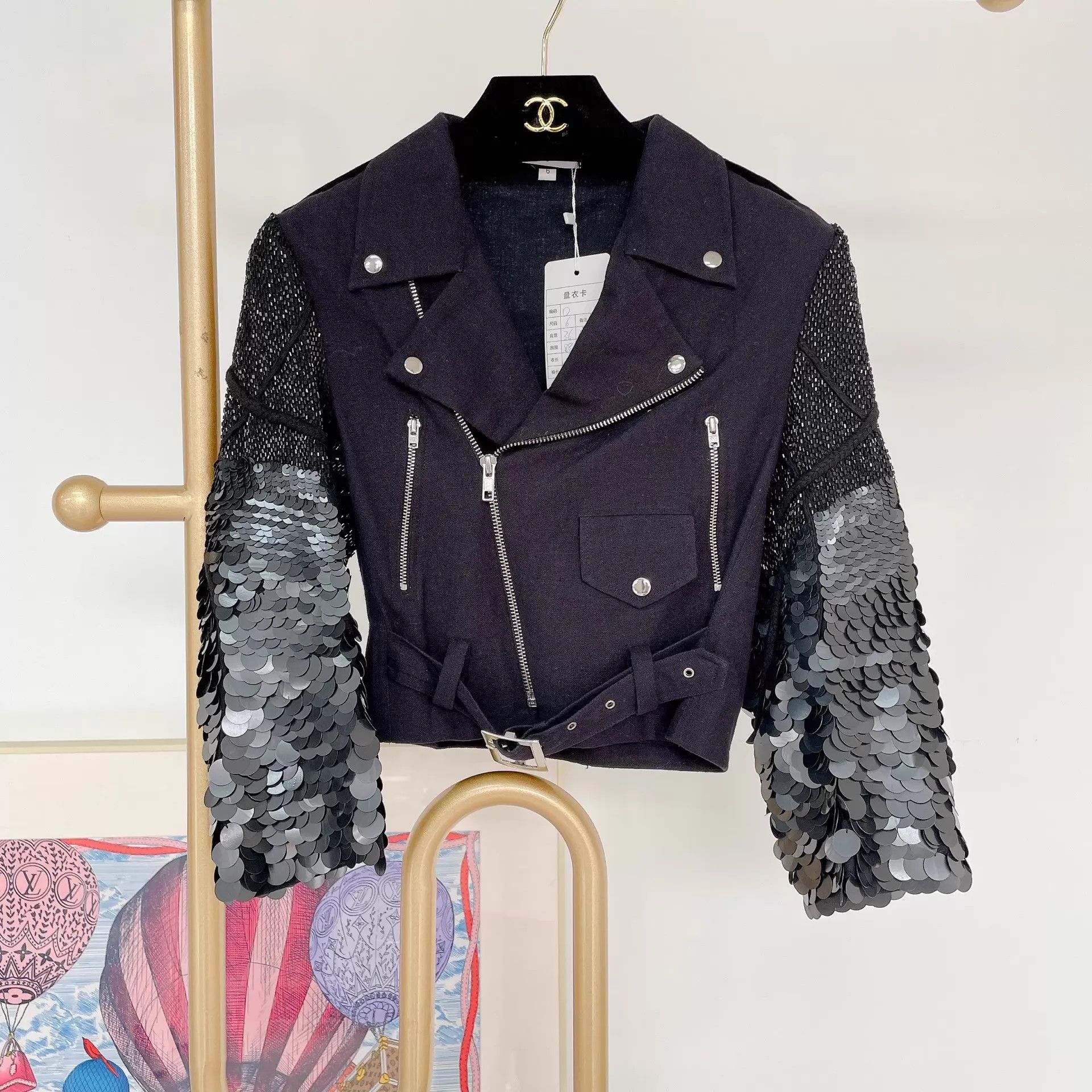 Aje Aje Black Sequin Jacket Size 6 Pre-owned Size M / US 6-8 / IT 42-44 - 1 Thumbnail