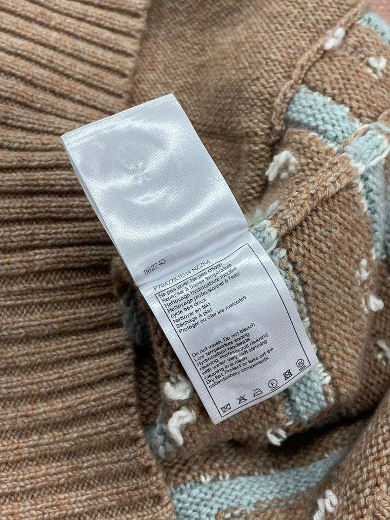 Chanel Chanel 24K coffee blue striped knitted vest vest cardigan Size XXS / US 00 / IT 34 - 7 Thumbnail