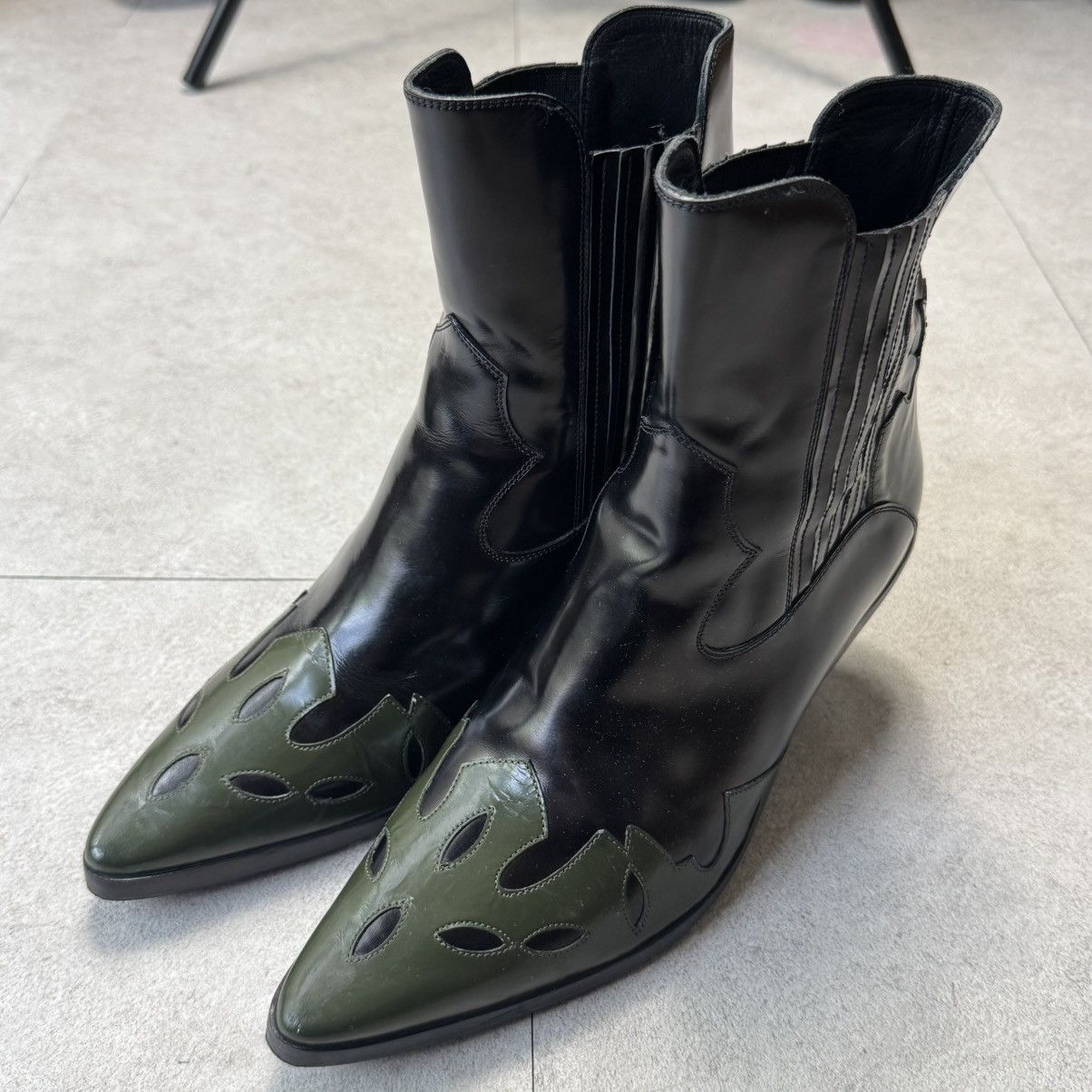 Enfants Riches Deprimes ERD FW20 Midnight Cowboy Western Leather Boots Size US 7.5 / EU 40-41 - 1 Thumbnail