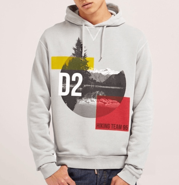 Dsquared2 DSQUARED2 gray hooded sweatshirt size L Size US L / EU 52-54 / 3 - 1 Thumbnail