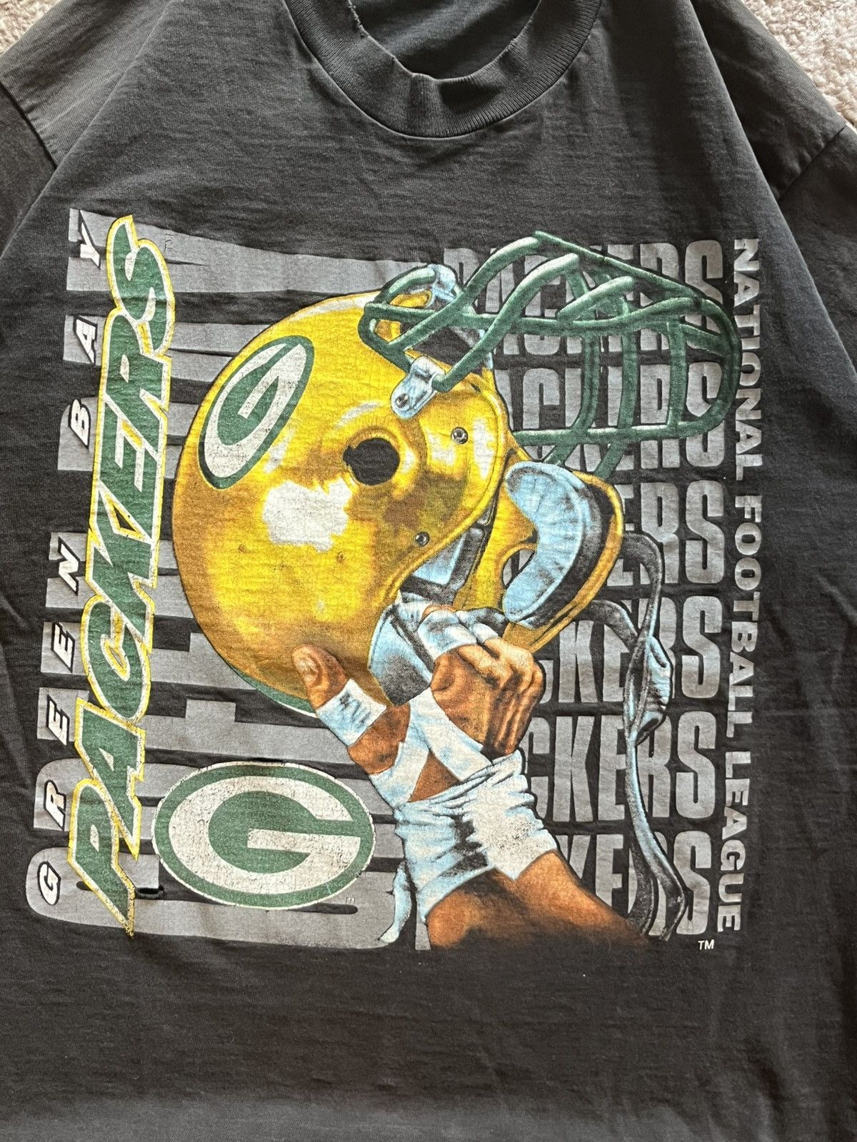 NFL Vintage 1995 Green Bay Packers Distressed Single Stitch Tee Size US L / EU 52-54 / 3 - 2 Thumbnail