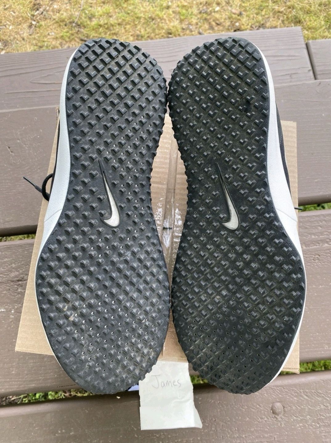 Nike Nike Varsity Complete Black Running Shoes Sneakers Size 14W Size US 12 / IT 42 - 6 Thumbnail