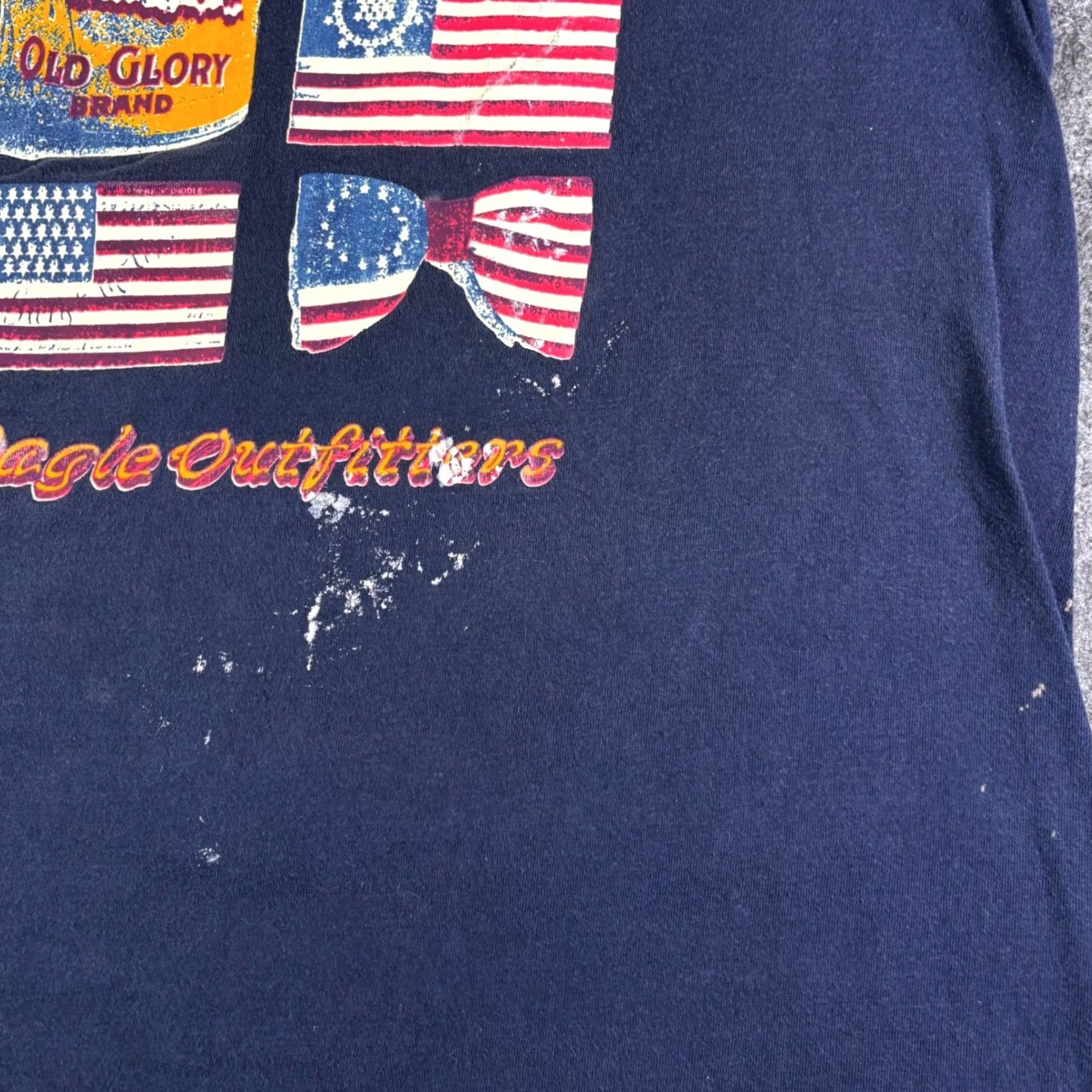 American Eagle Outfitters VINTAGE American Eagle Outfitters Shirt Mens Large Navy Blue Flag Old Glory Size US L / EU 52-54 / 3 - 7 Thumbnail