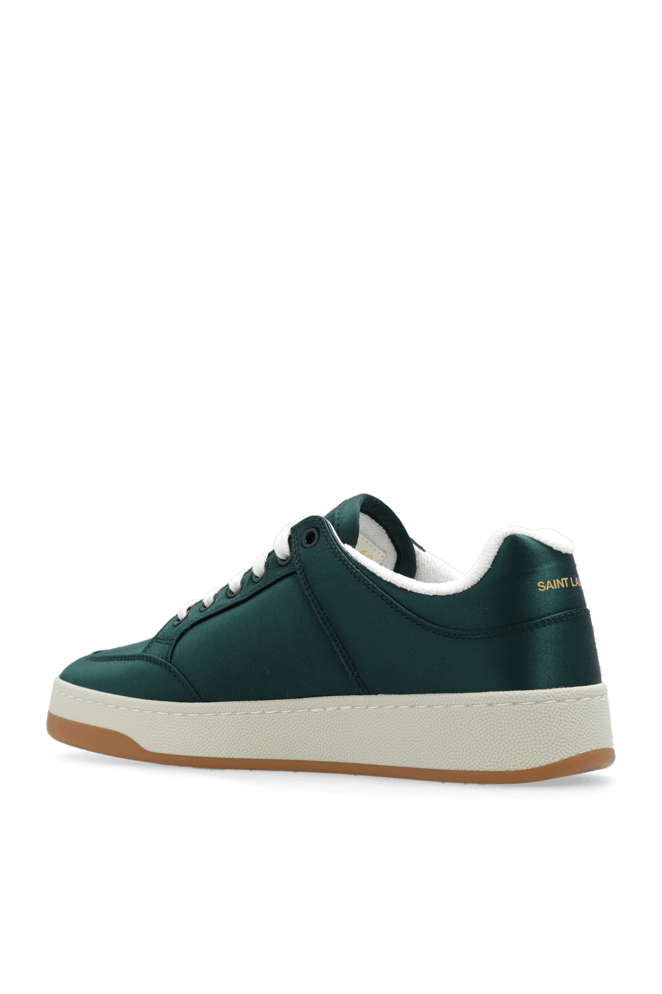 Saint Laurent Paris oc11z1125 SL/61 Sneakers in Satin Crepe in Green Size US 11 / IT 41 - 3 Thumbnail