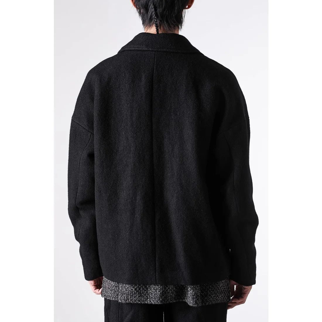 Devoa DEVOA Loose Fit Jacket Linen / Virgin Wool （BLACK） Size US L / EU 52-54 / 3 - 21 Thumbnail