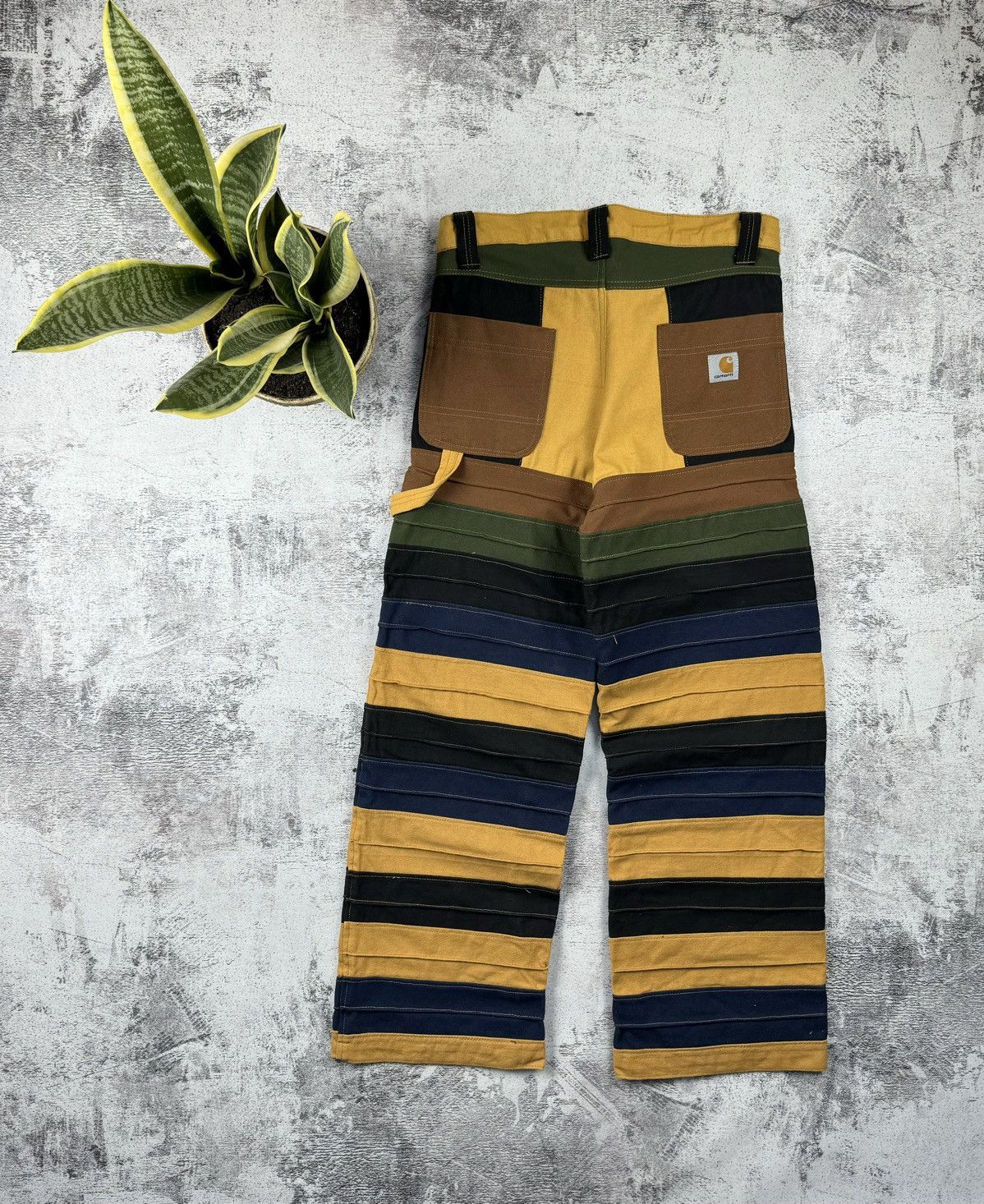Carhartt Vintage 90S Striped Distressed Carpenter Carhartt Jeans Size US 30 / EU 46 - 1 Thumbnail
