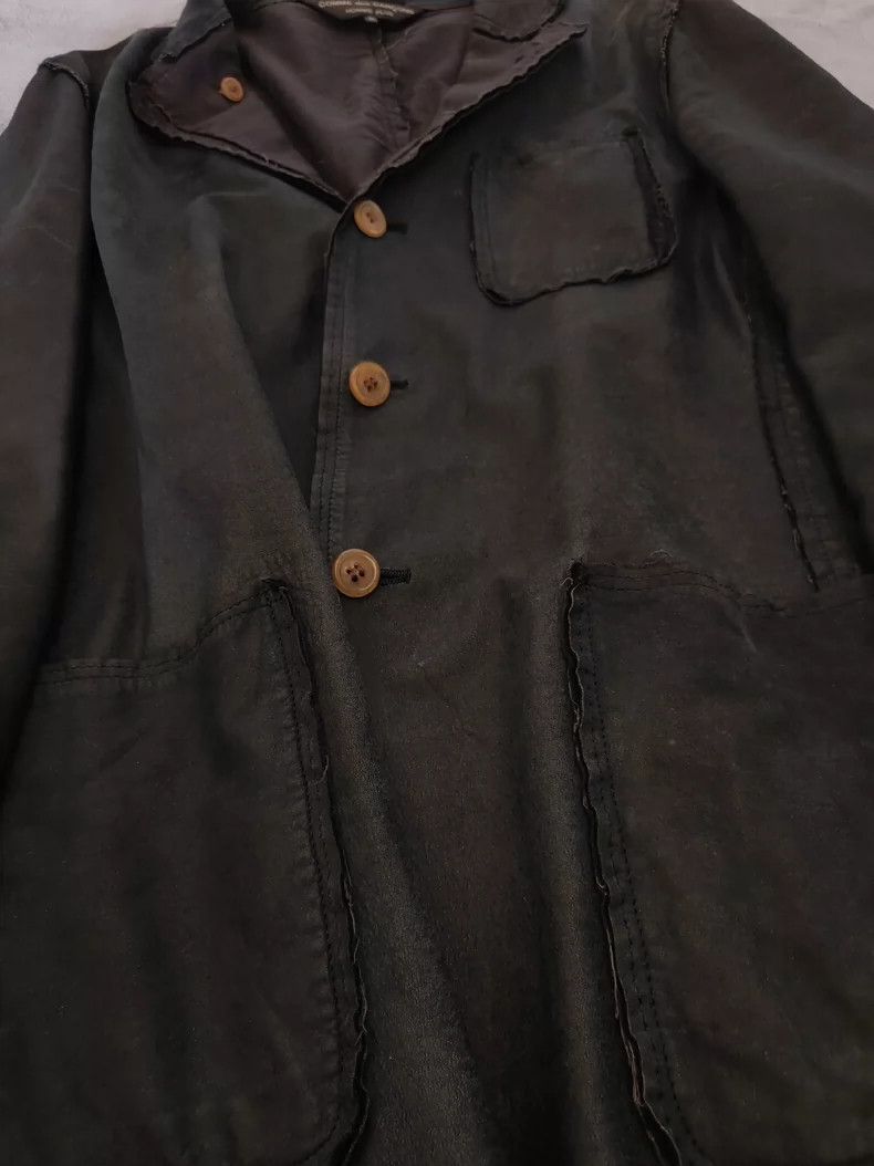 Comme des Garcons Comme des Garcons Cow leather torn coat Size US M / EU 48-50 / 2 - 7 Thumbnail
