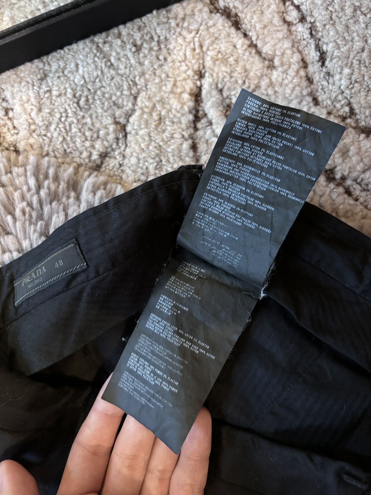 Prada Prada tailored black cotton trousers Size US 32 / EU 48 - 7 Thumbnail