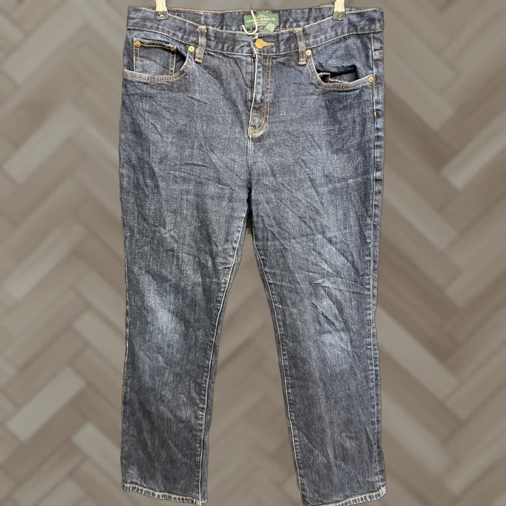 Ralph Lauren Lauren Ralph Lauren Jeans LRL Size 14P Petite Classic Straight Blue Denim Women Size 36" / US 14 / IT 50 - 1 Thumbnail
