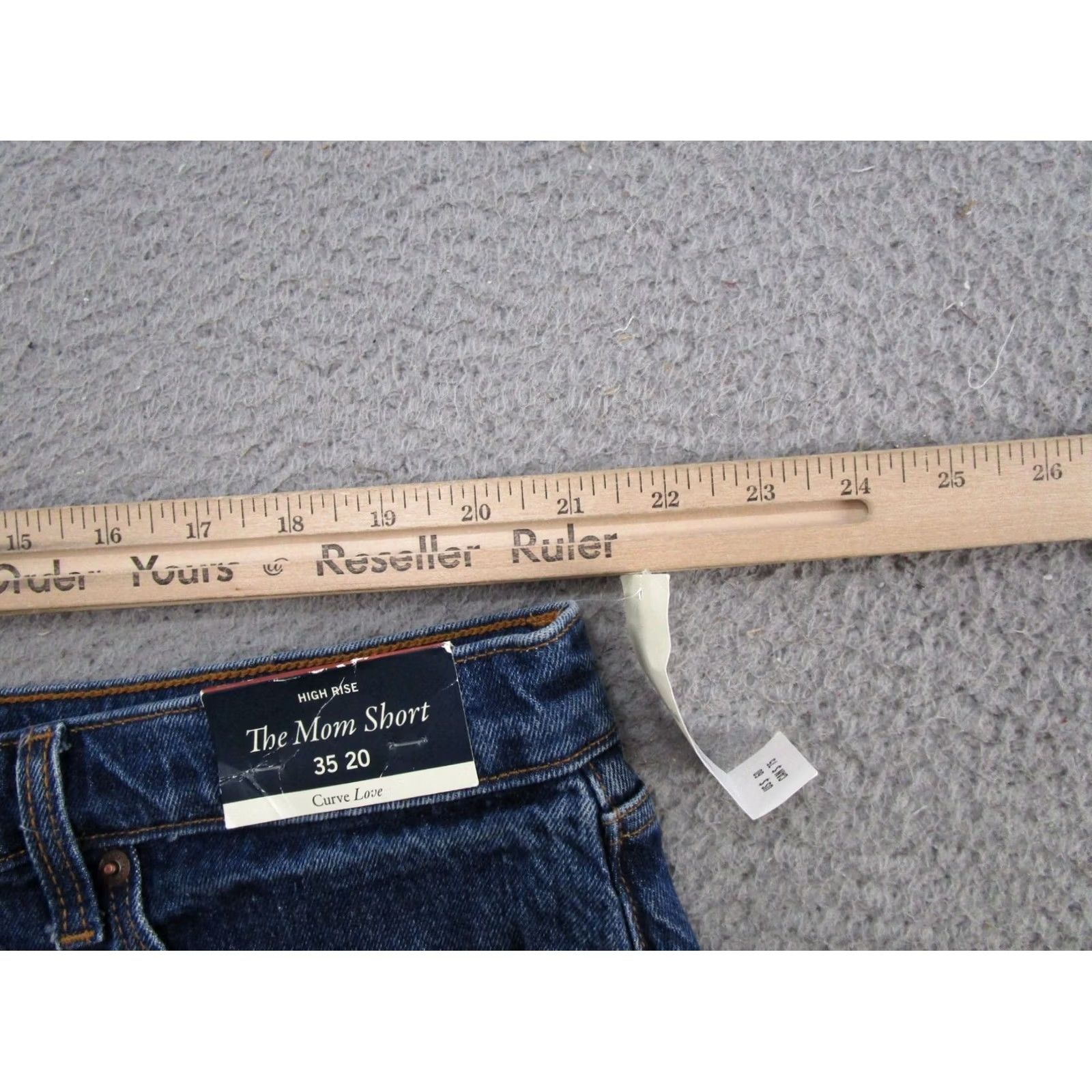 Abercrombie & Fitch Abercrombie & Fitch Mom Shorts Women’s Curve Love High Rise Denim Y2K 35/20 NEW Size 24" / US 00 / IT 34 - 5 Thumbnail