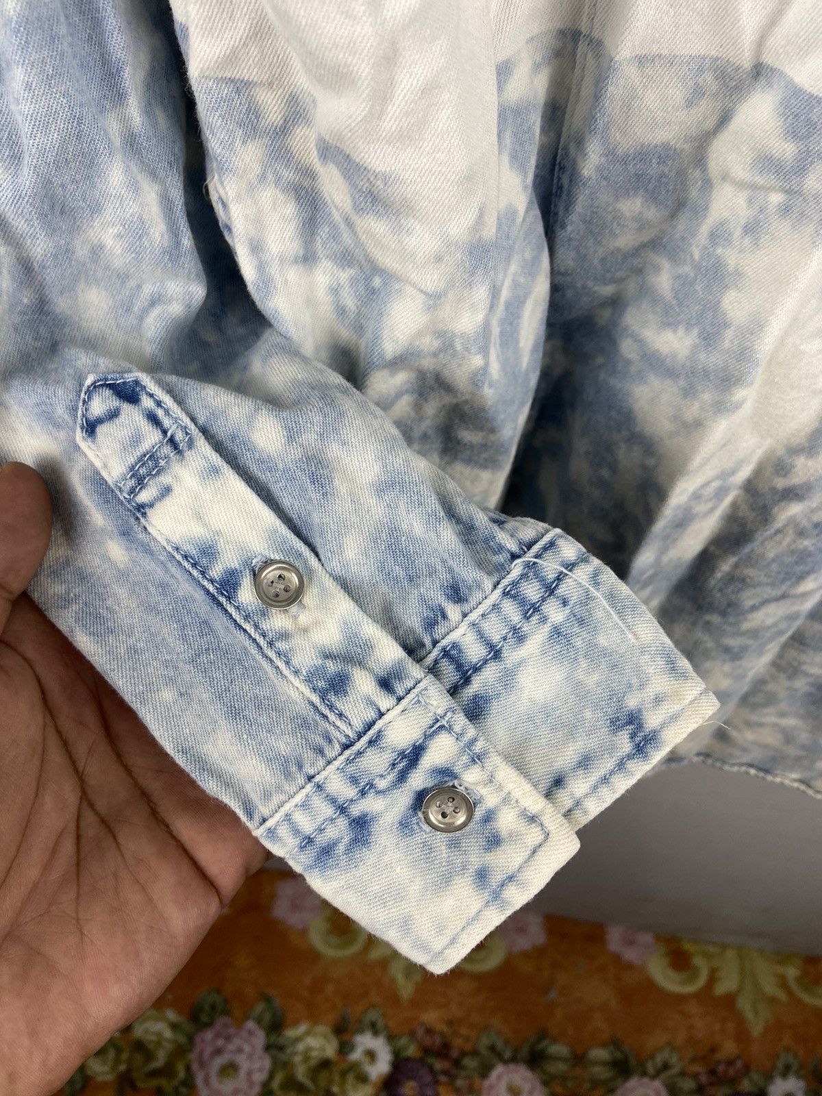 If Six Was Nine × Japanese Brand × semanticdesign Semantic Design Rockstar Acidwash Shirt Size US M / EU 48-50 / 2 - 9 Thumbnail