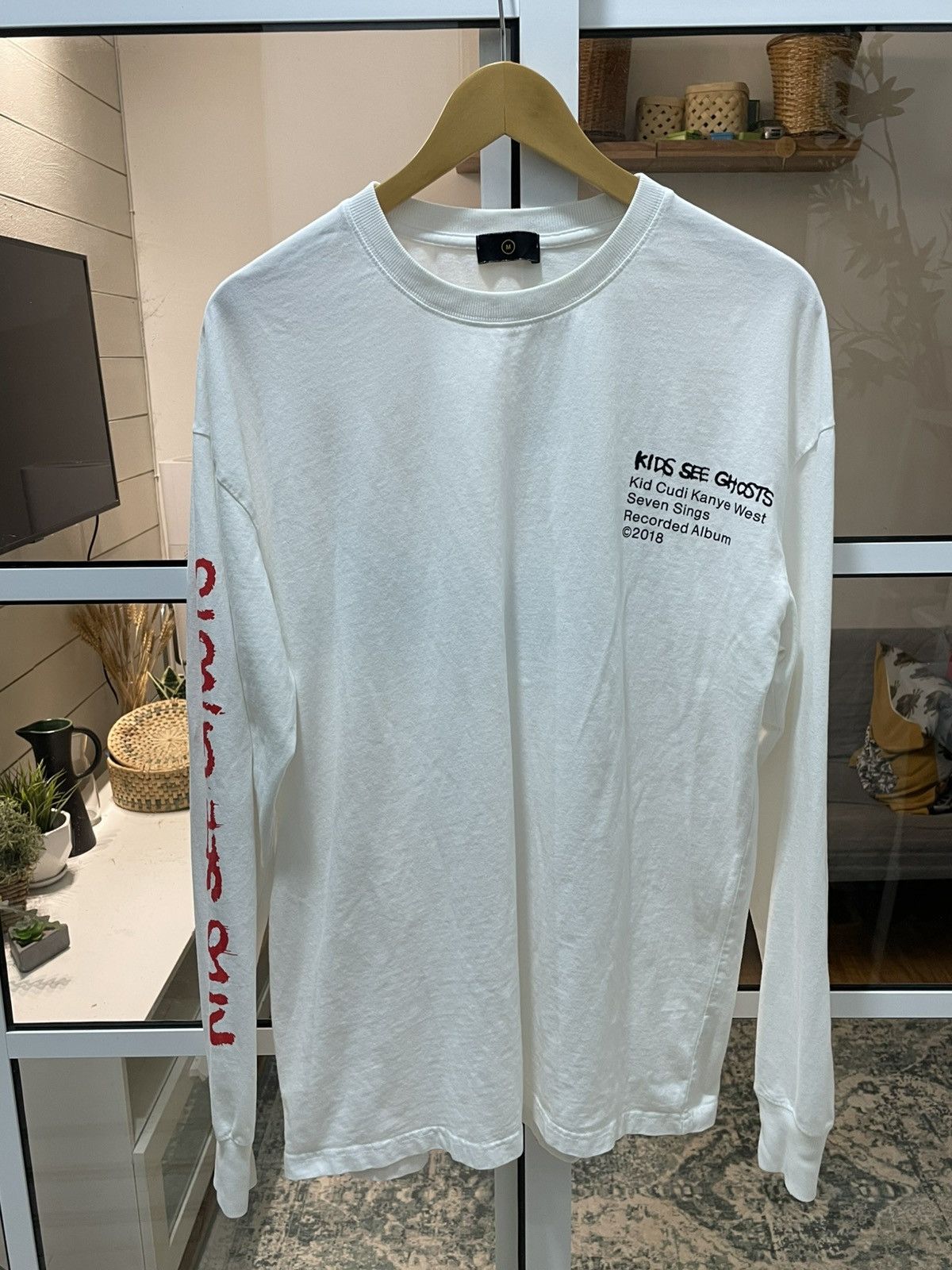 Kid Cudi × Virgil Abloh Kid See Ghost Kid Cudi Kanye Seven Sings Recorded Album©2018 Size US L / EU 52-54 / 3 - 1 Thumbnail