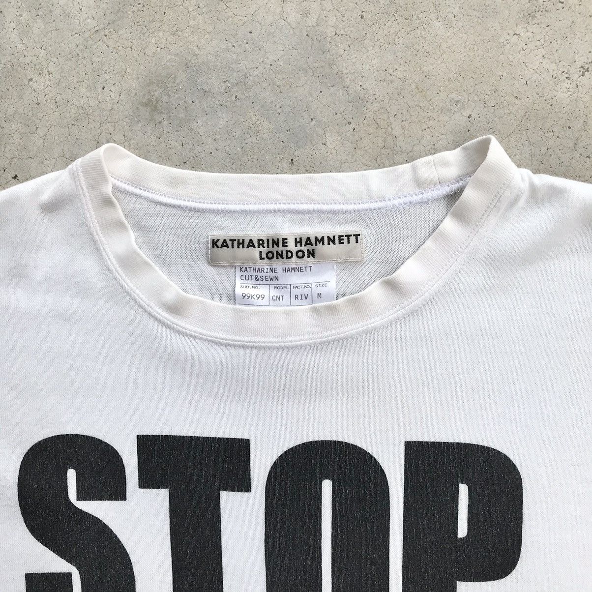 Katharine Hamnett London 2000's Katharine Hamnett " Stop War Email Your MP " T-Shirt Size US M / EU 48-50 / 2 - 7 Thumbnail