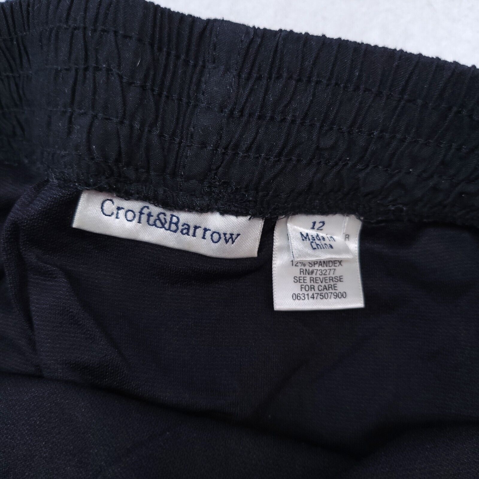 Croft & Barrow Croft & Barrow Button Zip Short Shorts Womens Size 12 Black Size 31" - 5 Thumbnail