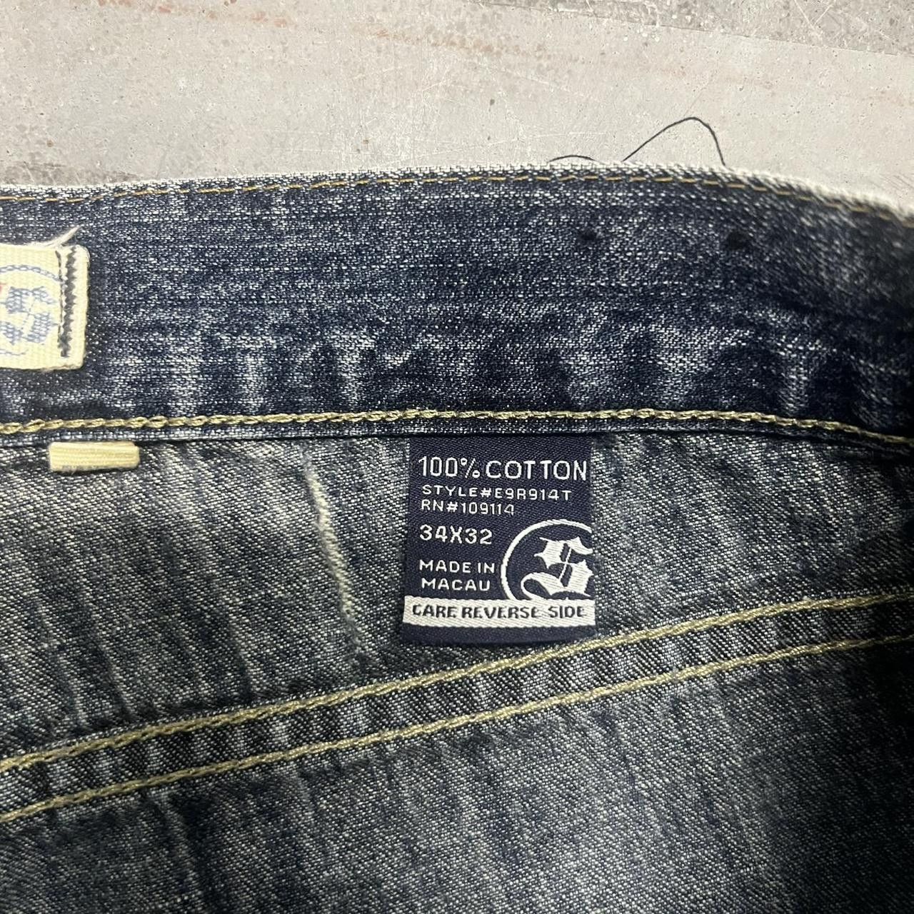 Shady Ltd × Vintage Vintage Y2K Baggy Shady ltd Y2K Medium Wash Denim Jeans Size US 34 / EU 50 - 8 Thumbnail