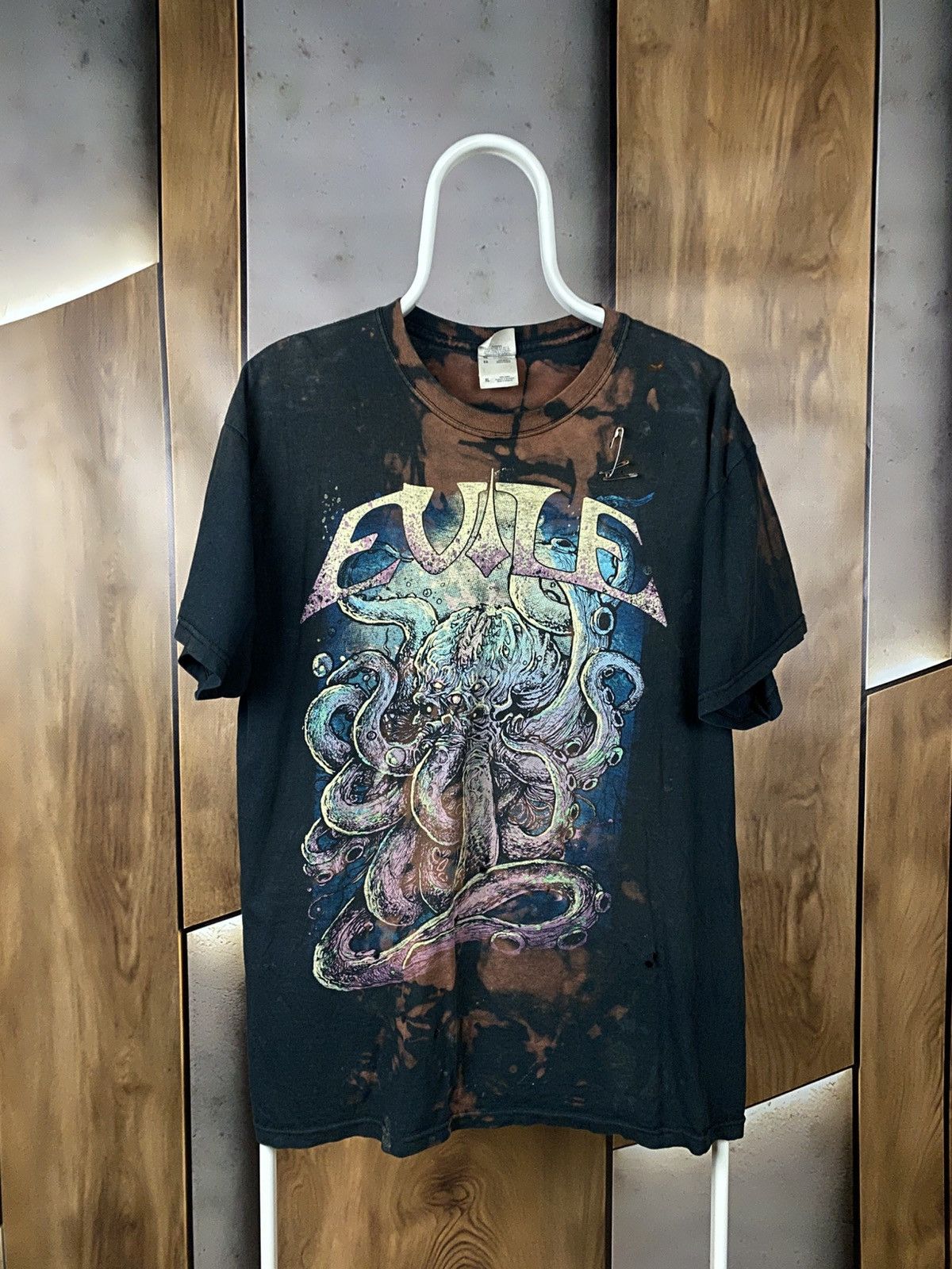 Band Tees 🎸Vintage 90s T-Shirt Evile Drag Me Down Rock Metal VTG Tee🎸 Size US XL / EU 56 / 4 - 1 Thumbnail