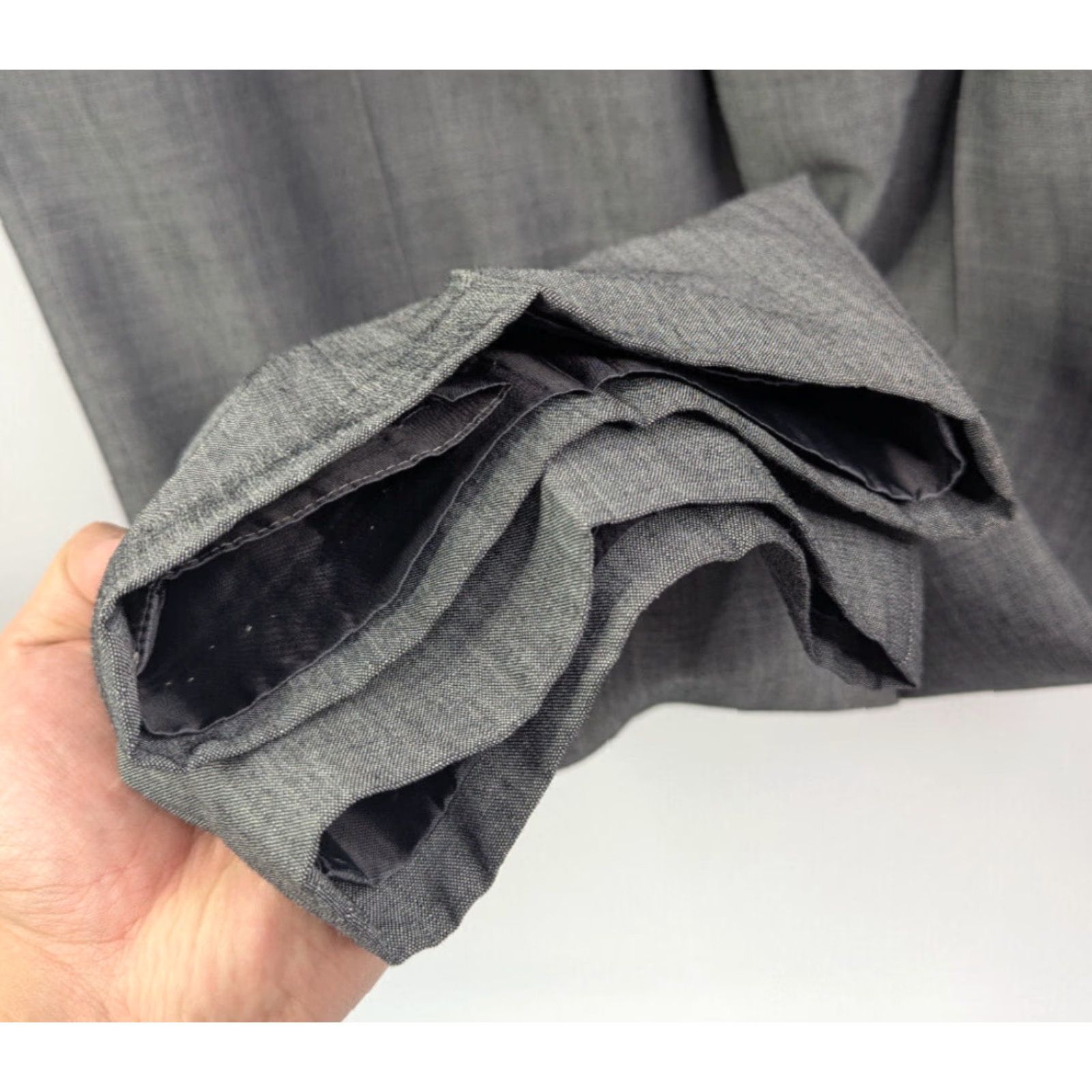Ralph Lauren Lauren Ralph Lauren Womens Pants 6 Grey Wool Rayon Pleated Career Trouser Lined Size 28" / US 6 / IT 42 - 3 Thumbnail