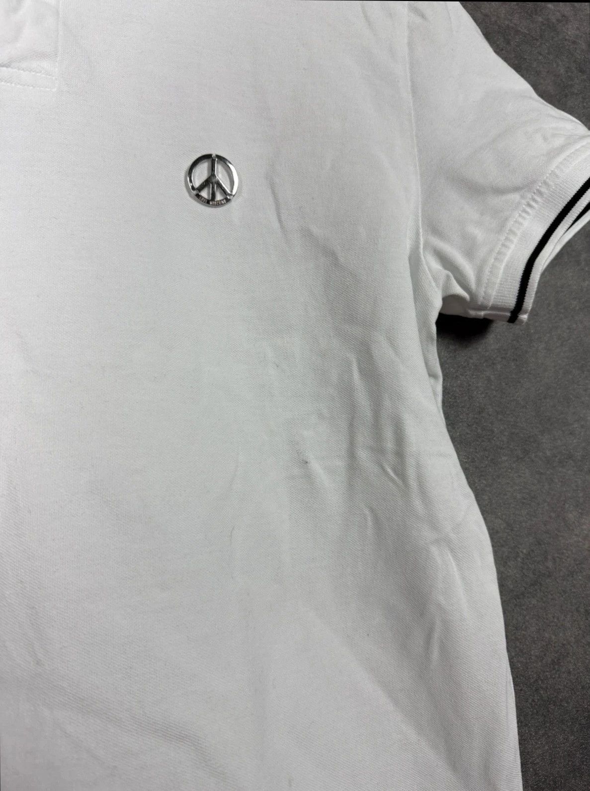 Love Moschino Love Moschino Polo Shirt White Metal Logo Size US XL / EU 56 / 4 - 6 Thumbnail