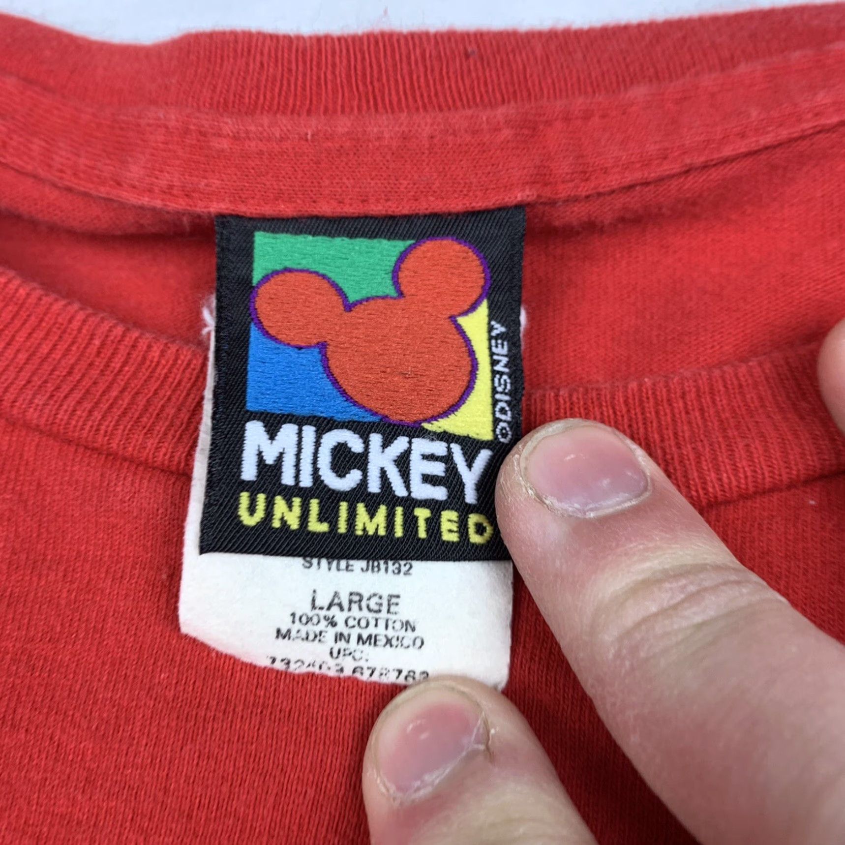 Mickey Unlimited VINTAGE Mickey Chinese New Year Themed T Shirt Sz Large Disney World 90s Y2K Size US L / EU 52-54 / 3 - 3 Thumbnail