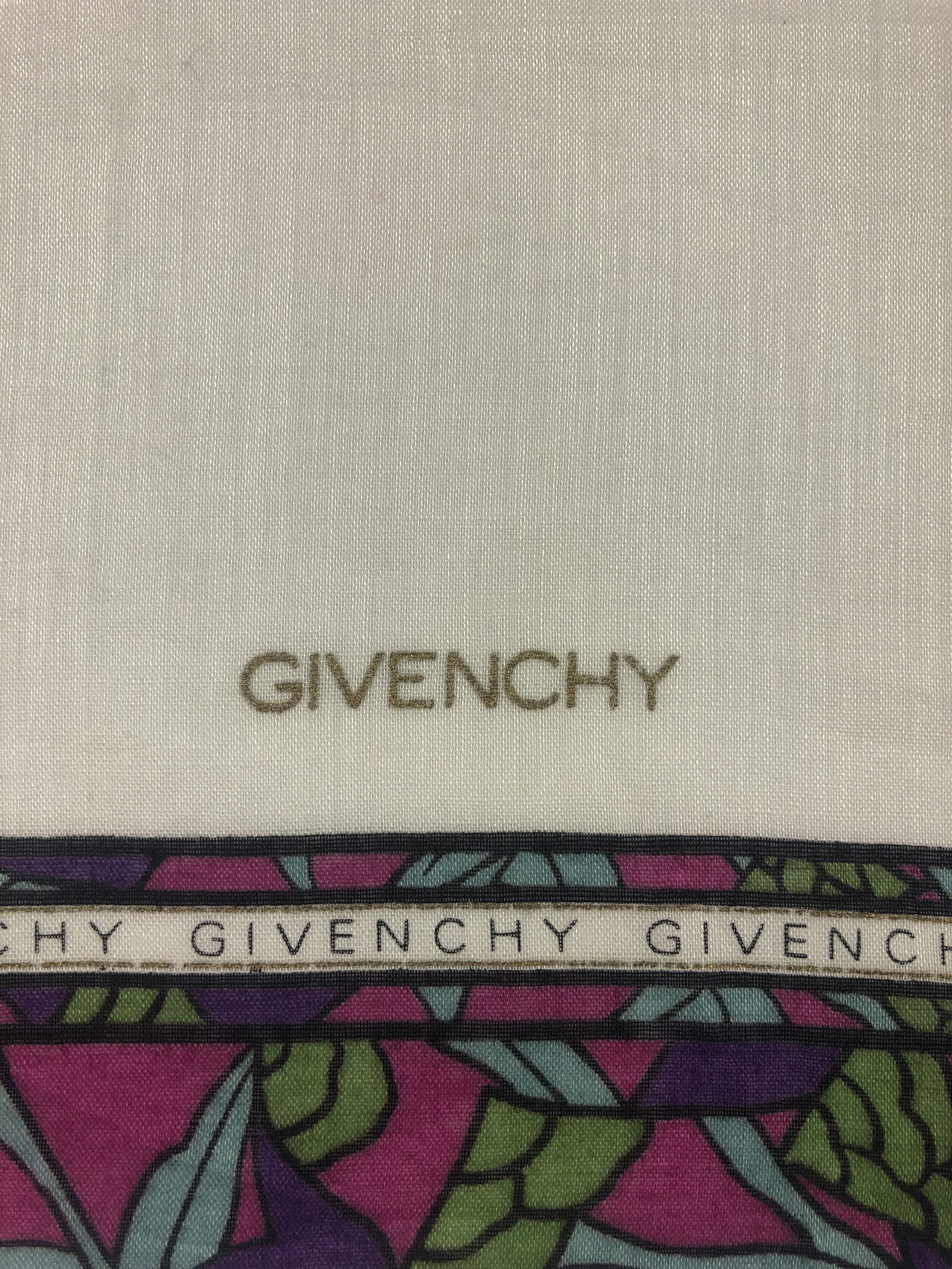 Vintage Givenchy Handkerchief / Bandana / Neckerchief / Headscarf Size ONE SIZE - 5 Thumbnail