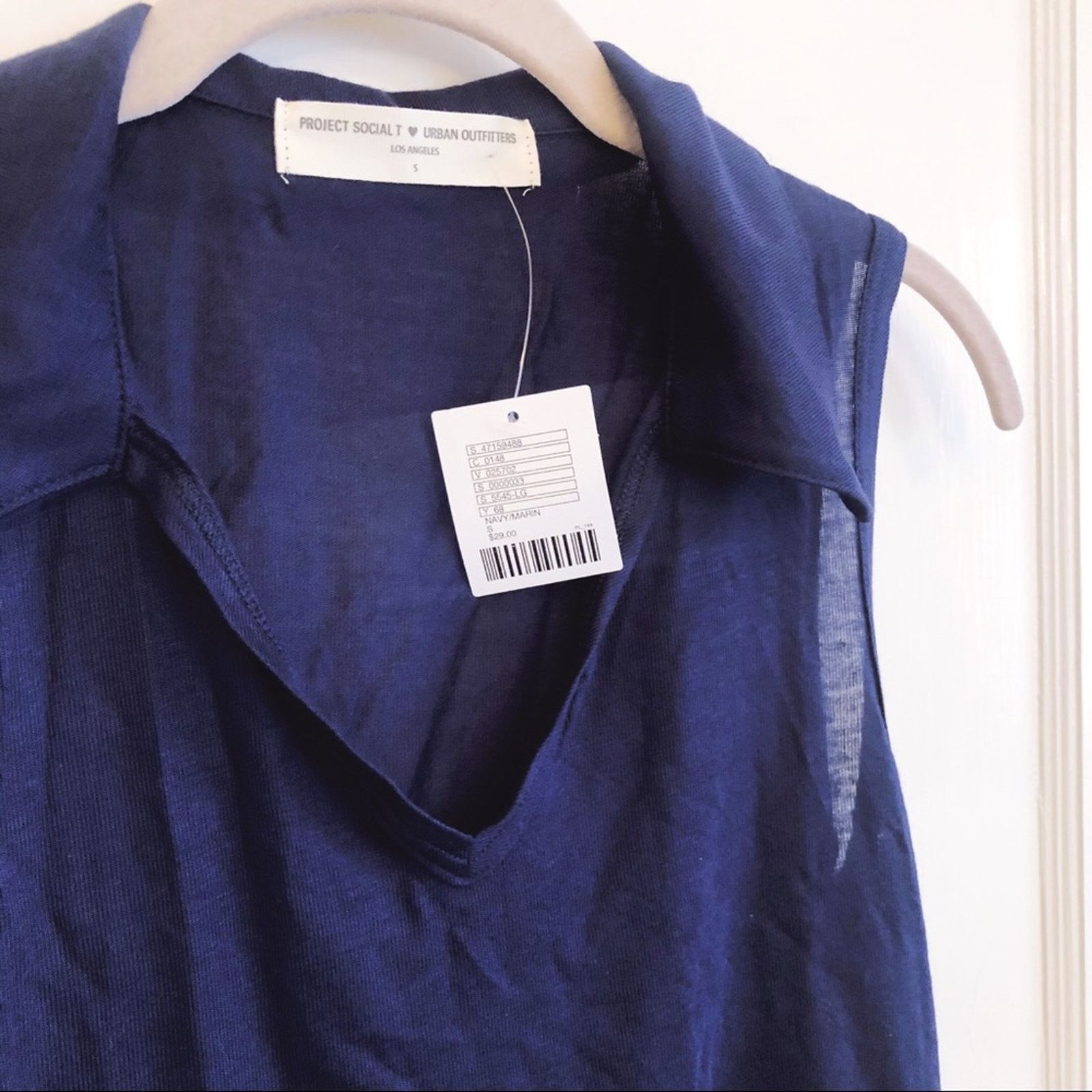 Urban Outfitters Urban Outfitters Navy Collar Tank Top Size S / US 4 / IT 40 - 5 Thumbnail