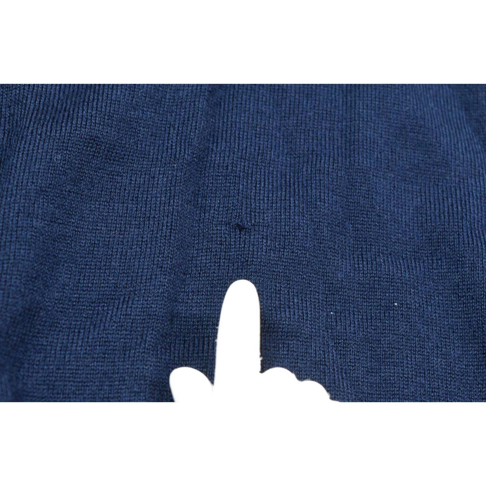 Peter Millar Peter Millar Sweater V-Neck Blue Long Sleeve Merino Wool Mens Large Autumn Crest Pullover Knit Casual Business Travel Golf Regular Pattern: Solid Size US L / EU 52-54 / 3 - 7 Thumbnail