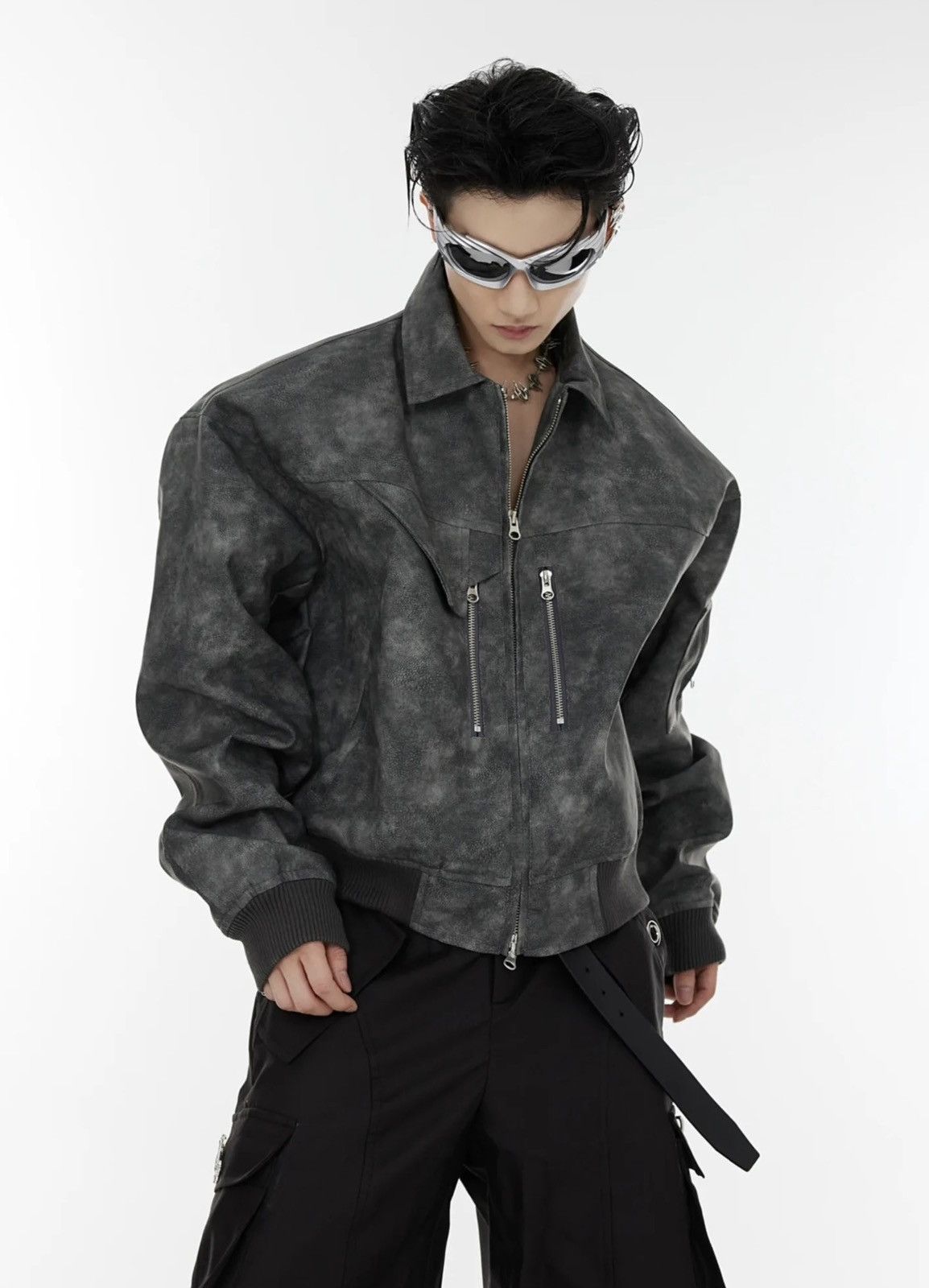Other Streetwear Motorcycle Zipper Loose Jacket Size US M / EU 48-50 / 2 - 3 Thumbnail