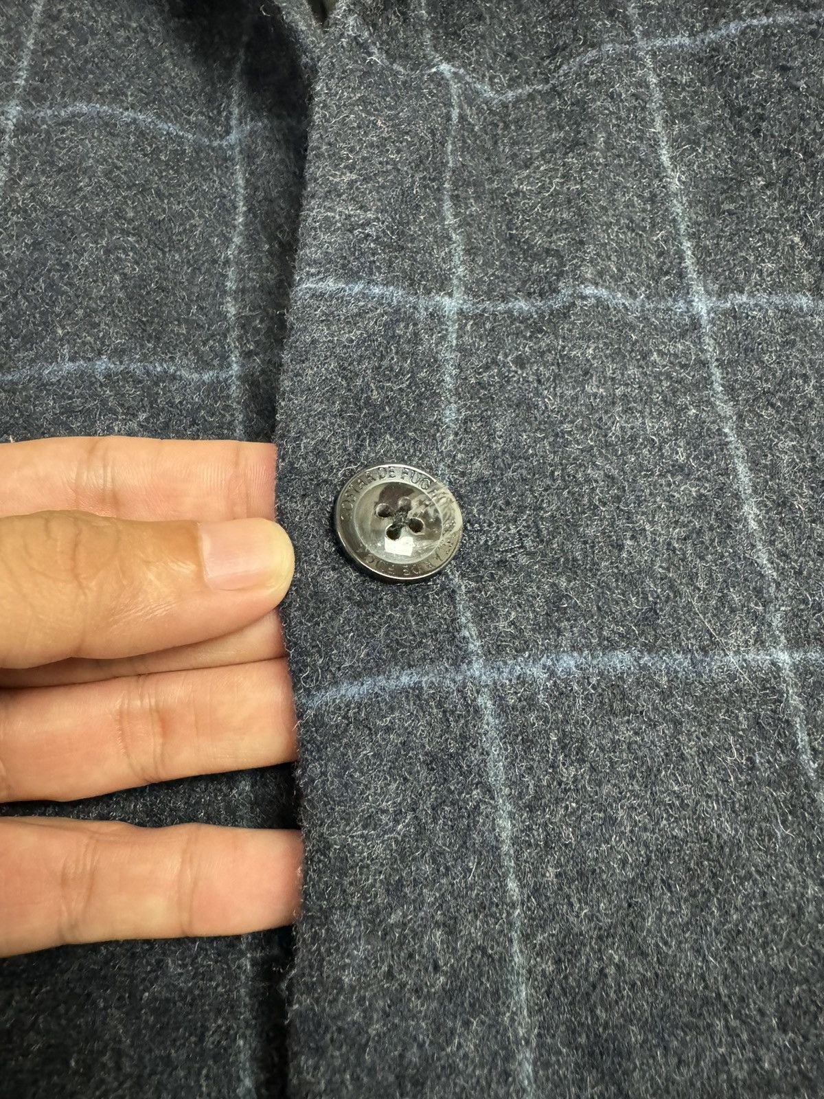 GOSTAR DE FUGA Gostar De fuga Checkered OverCoat Wool Jacket Size US S / EU 44-46 / 1 - 8 Thumbnail