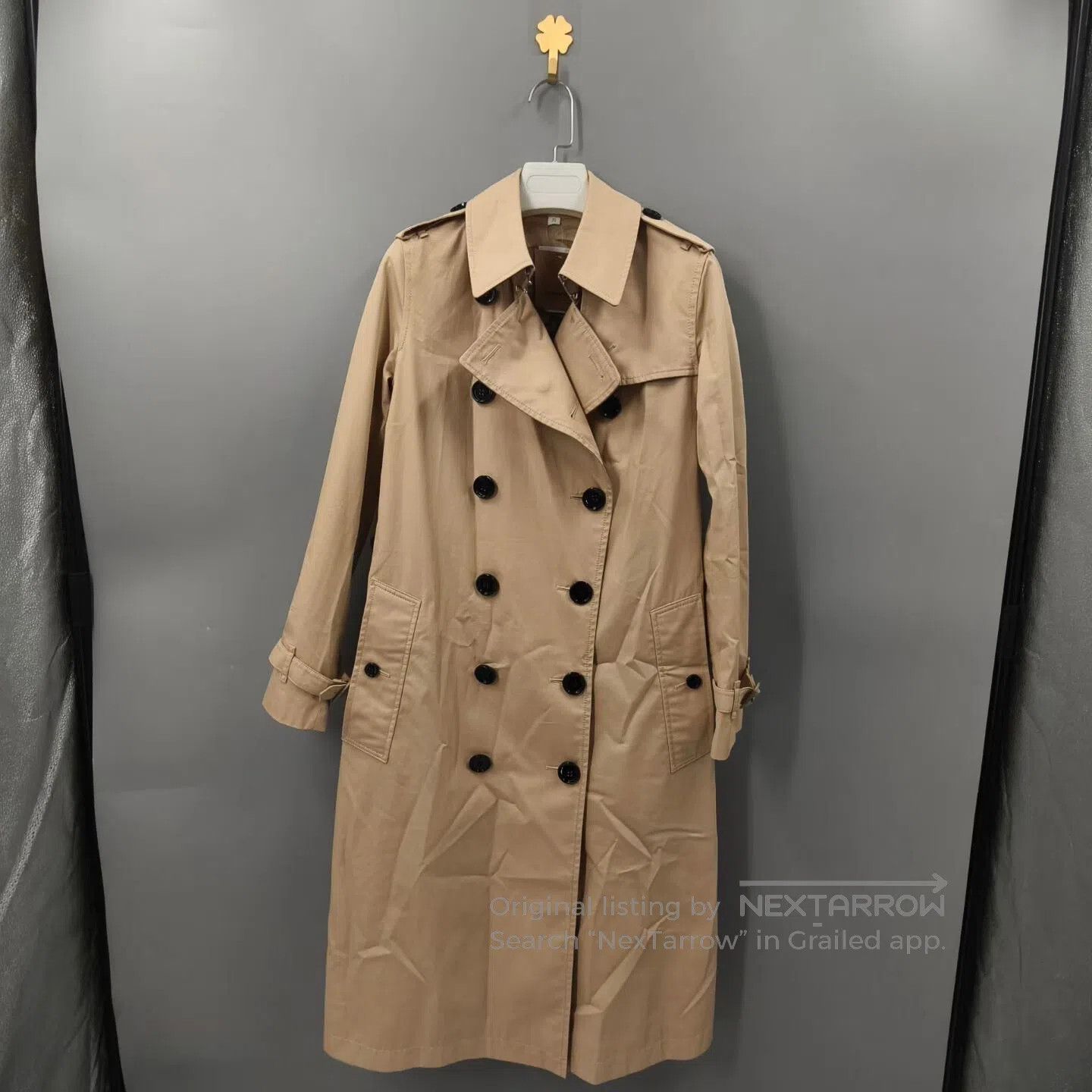 Burberry Burberry Solid Color Double Breasted Mid-Length Trench Coa Size XXL / US 16-18 / IT 52-54 - 1 Thumbnail