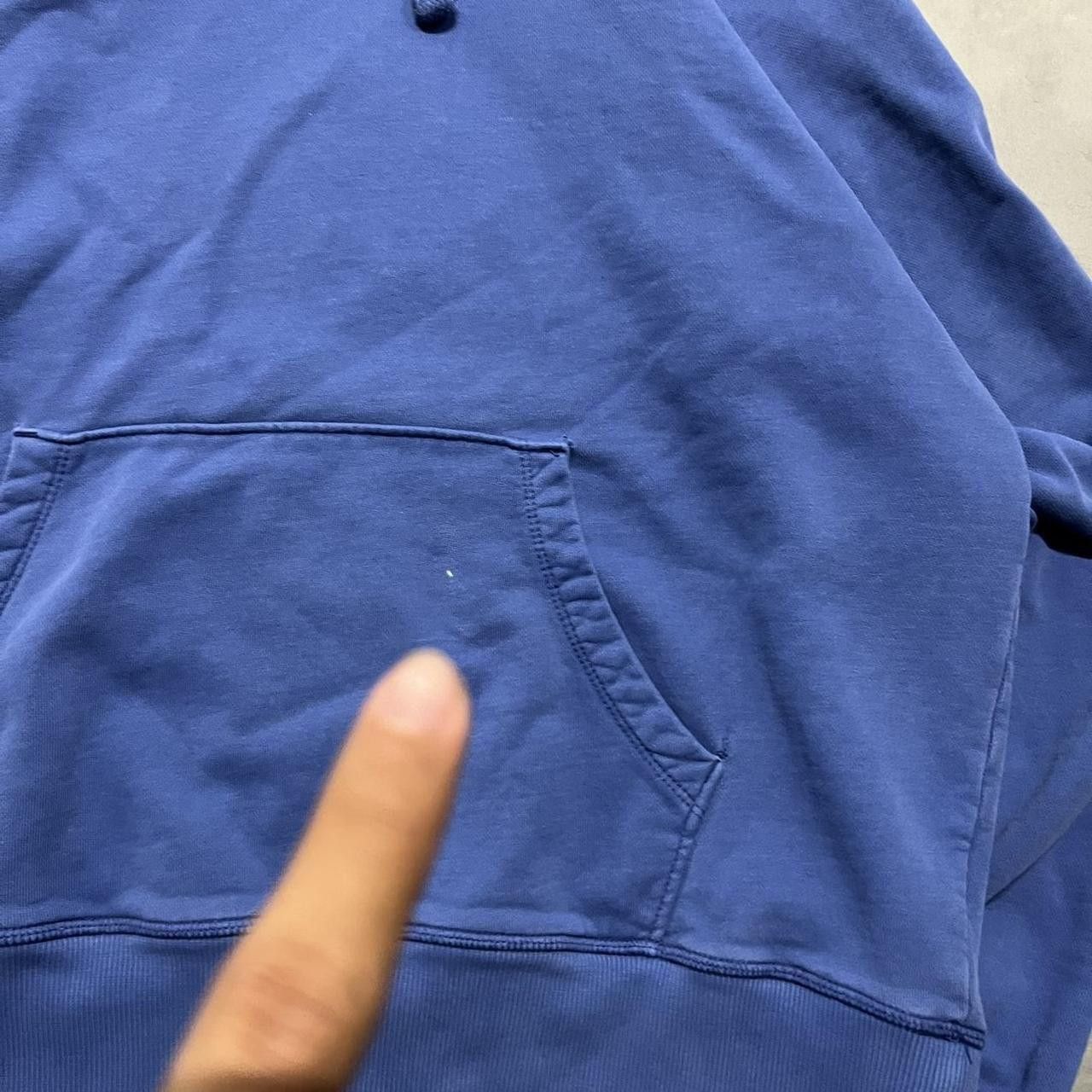 Vintage Crazy Vintage Y2K/2000s Blank Blue Great Quality Goodfellow Minimalistic essential Hoodie! Size US L / EU 52-54 / 3 - 4 Thumbnail