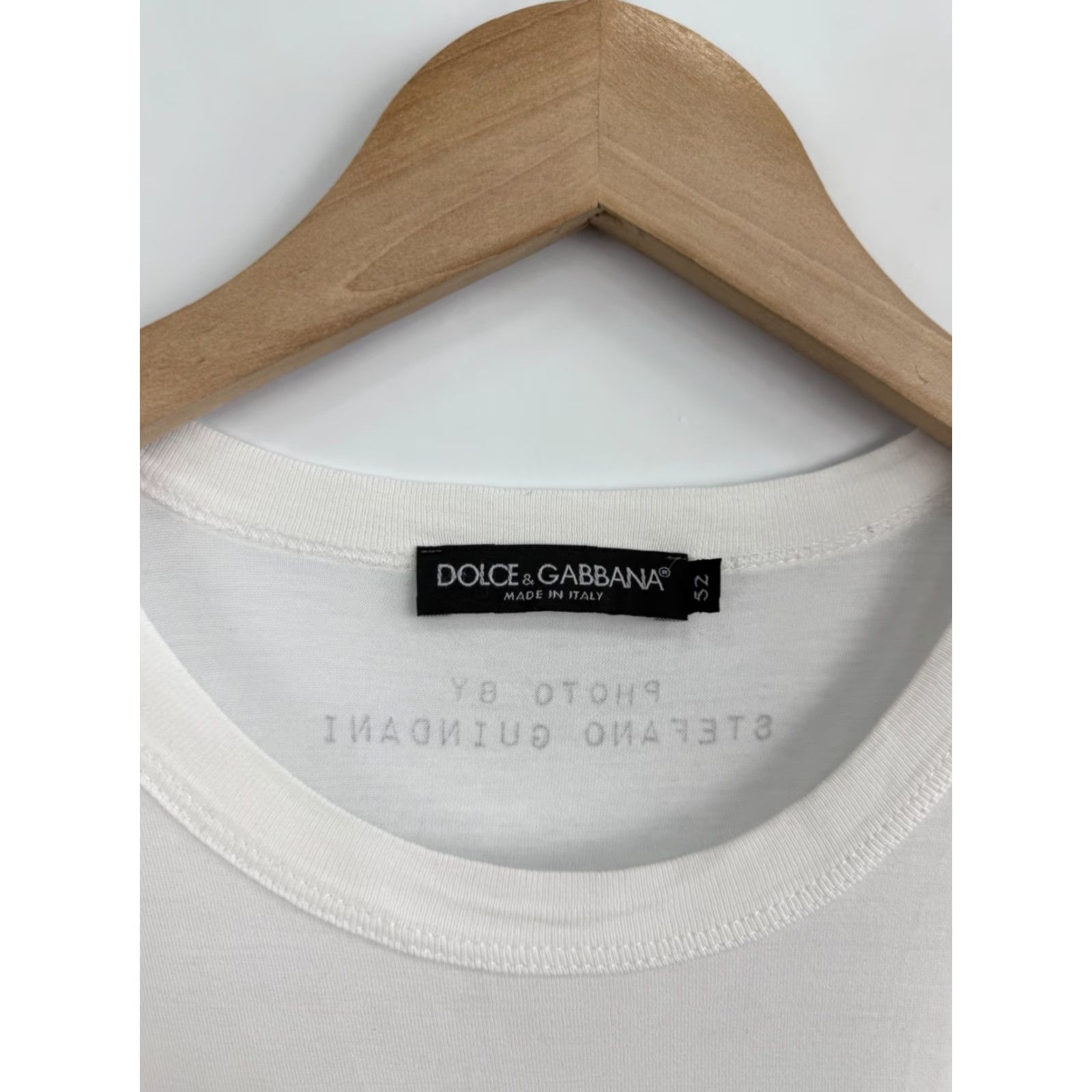 Dolce & Gabbana VINTAGE Dolce&Gabbana T-Shirt Men M White Tony Ward Photo by Stefano Guindani Size US M / EU 48-50 / 2 - 6 Thumbnail