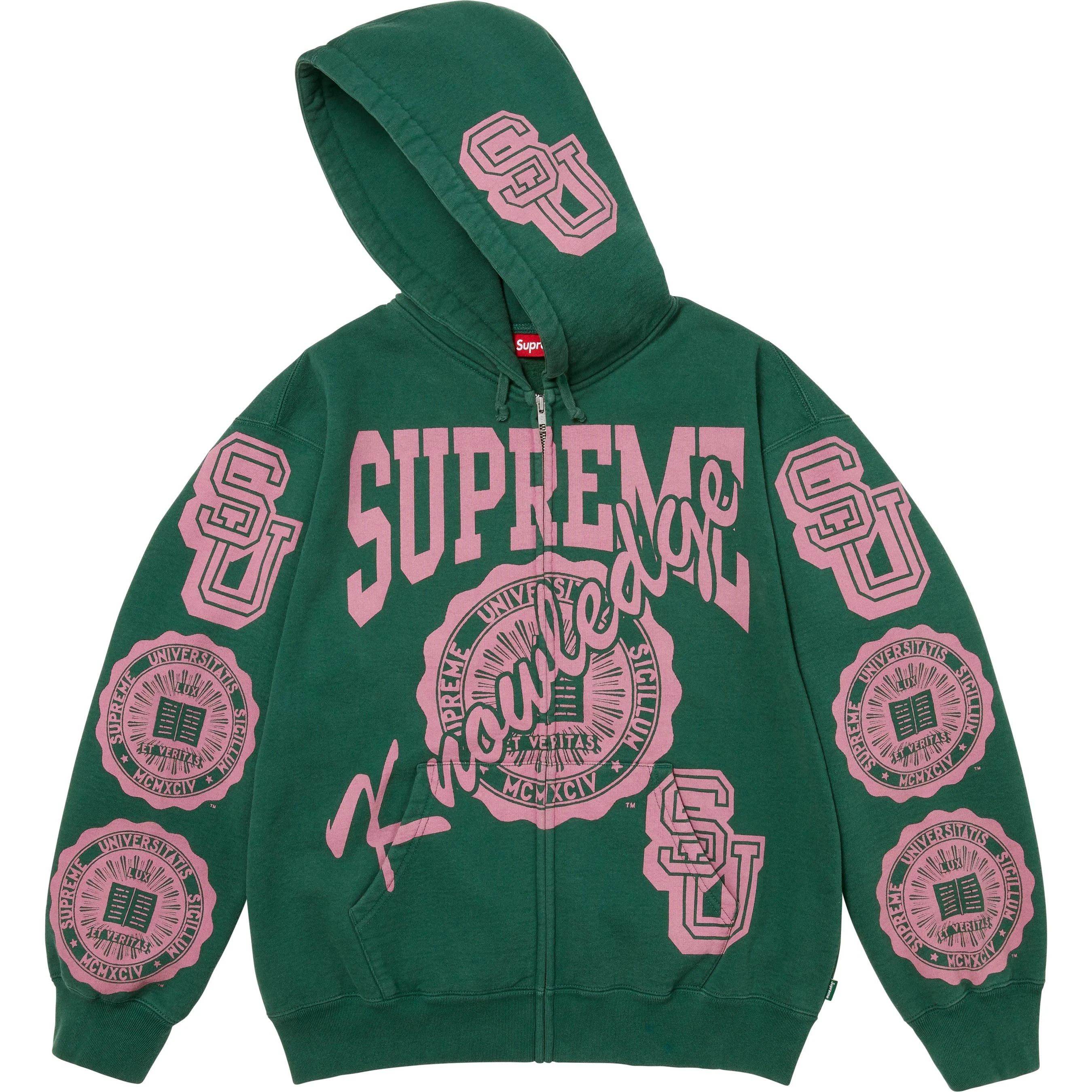 Supreme Supreme Knowledge Reigns Zip Up Hooded Sweatshirt Size US S / EU 44-46 / 1 - 1 Thumbnail