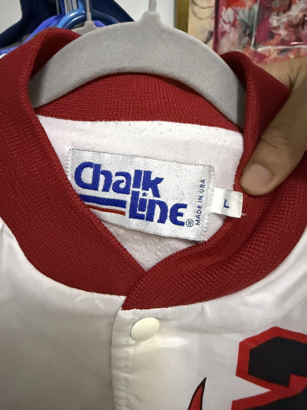 Vintage Vintage 90s Chicago bull Michael Jordan Chalk line Size US L / EU 52-54 / 3 - 9 Thumbnail