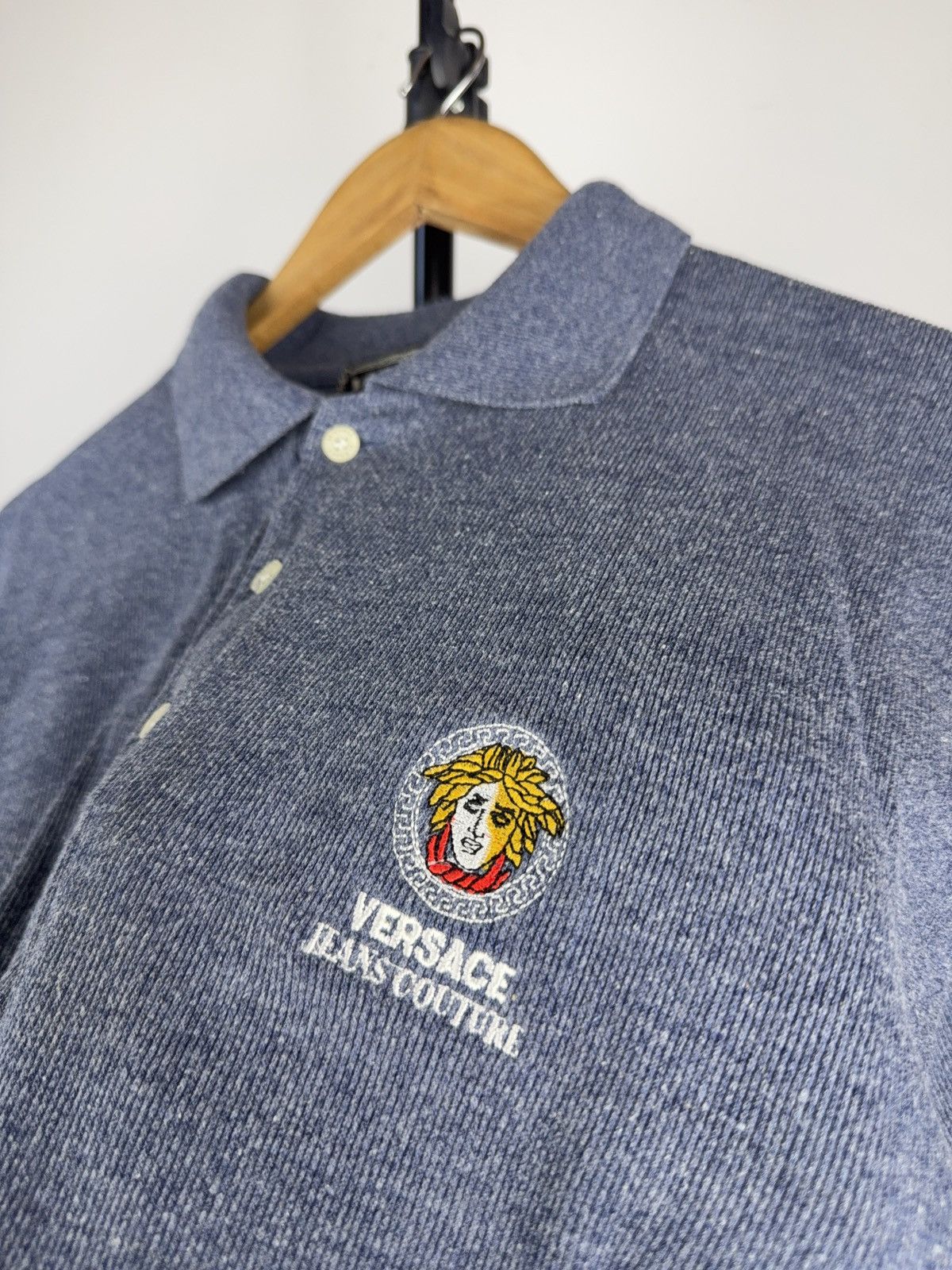 Versace Jeans Couture Retro Versace Jeans Couture Medusa Logo Polo Shirt Blue XL Size US L / EU 52-54 / 3 - 6 Thumbnail