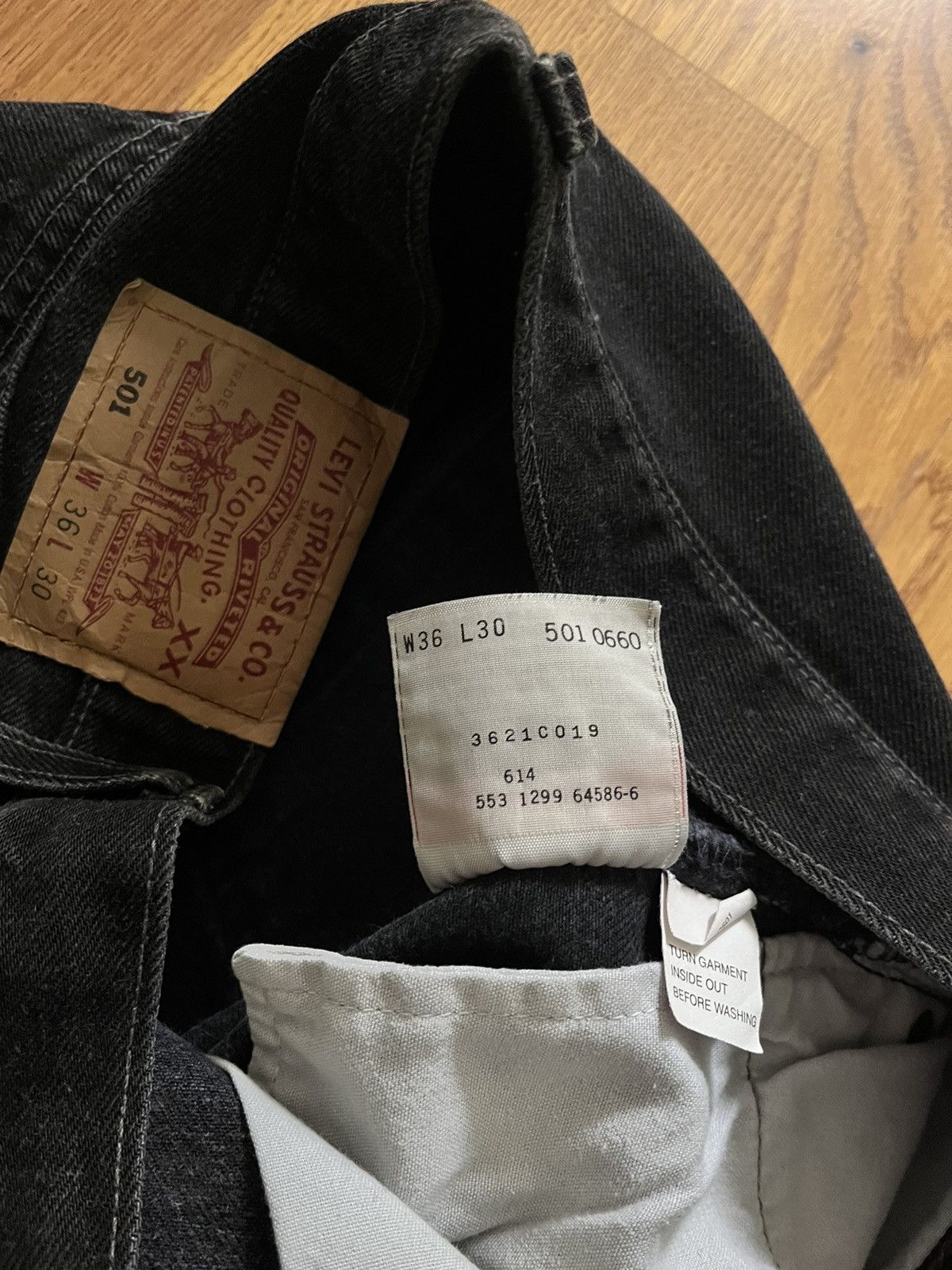 Levi's × Vintage Levis 501, 36x30 black Size US 36 / EU 52 - 5 Thumbnail