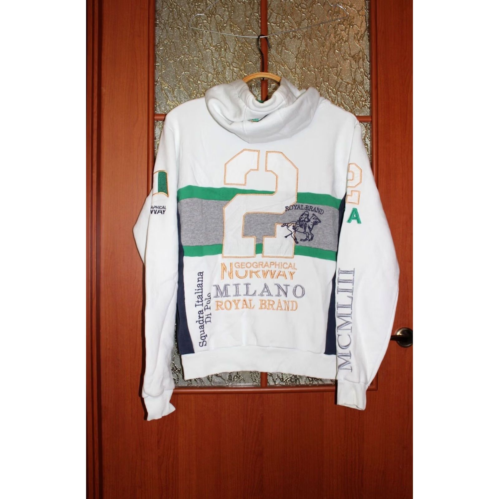 Vintage Norway Geographical Italia Polo Team Hoodie Jacket Zip L White Mens Regular Size L Hoodie Women none? Size US L / EU 52-54 / 3 - 5 Thumbnail